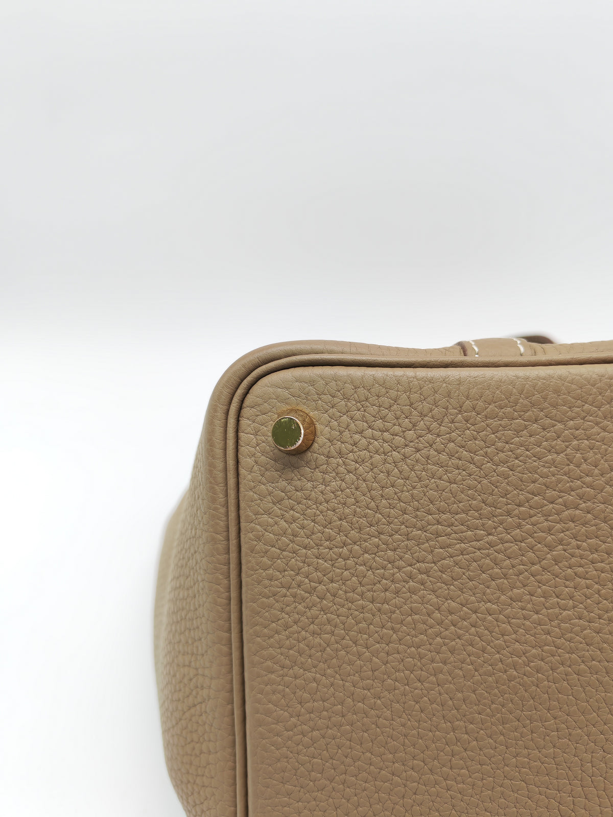Hermes Picotin Lock 18 in Etoupe Taurillon Clemence Leather Gold Hardware Stamp U (2022)