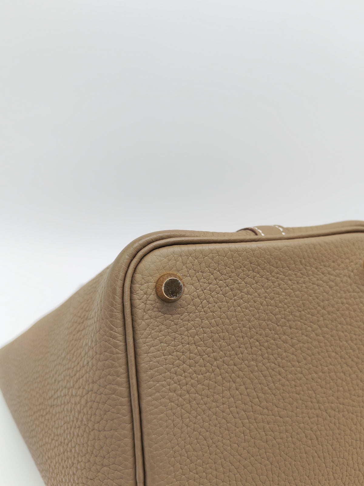 Hermes Picotin Lock 18 in Etoupe Taurillon Clemence Leather Gold Hardware Stamp U (2022)