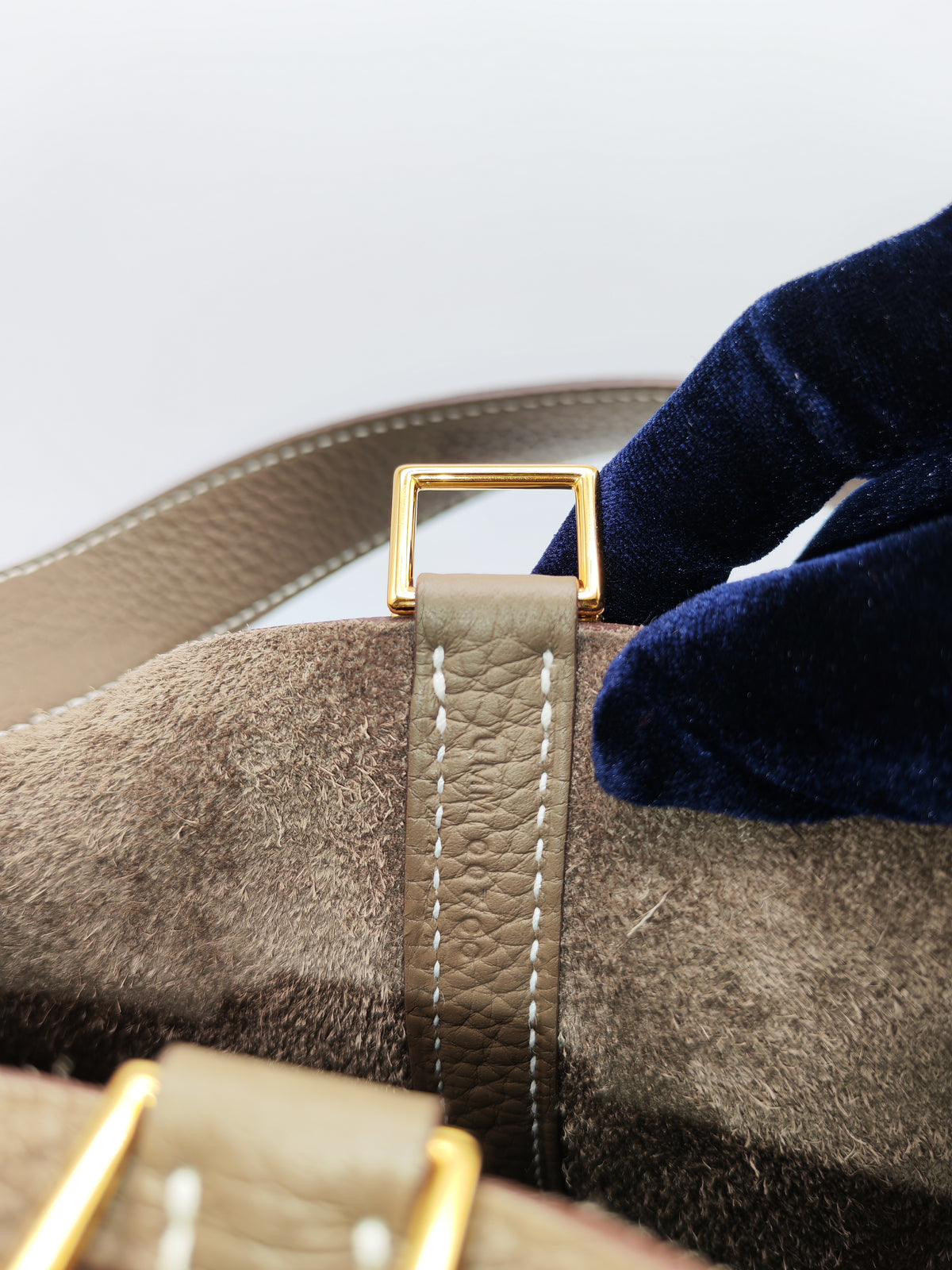 Hermes Picotin Lock 18 in Etoupe Taurillon Clemence Leather Gold Hardware Stamp U (2022)