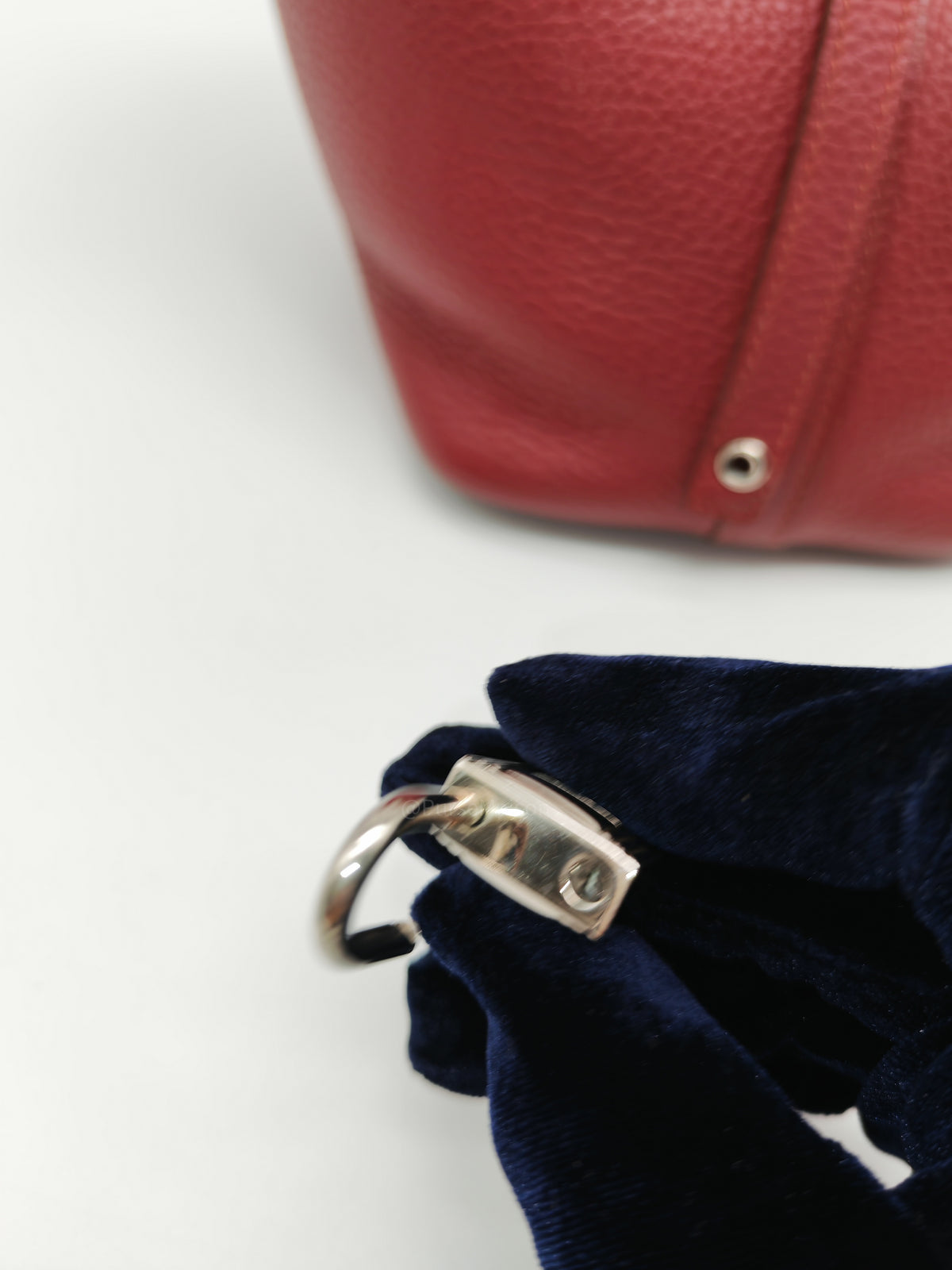 Hermes Picotin Lock 18 in Rouge H Taurillon Clemence Leather and Palladium Hardware Stamp Square O (2011)