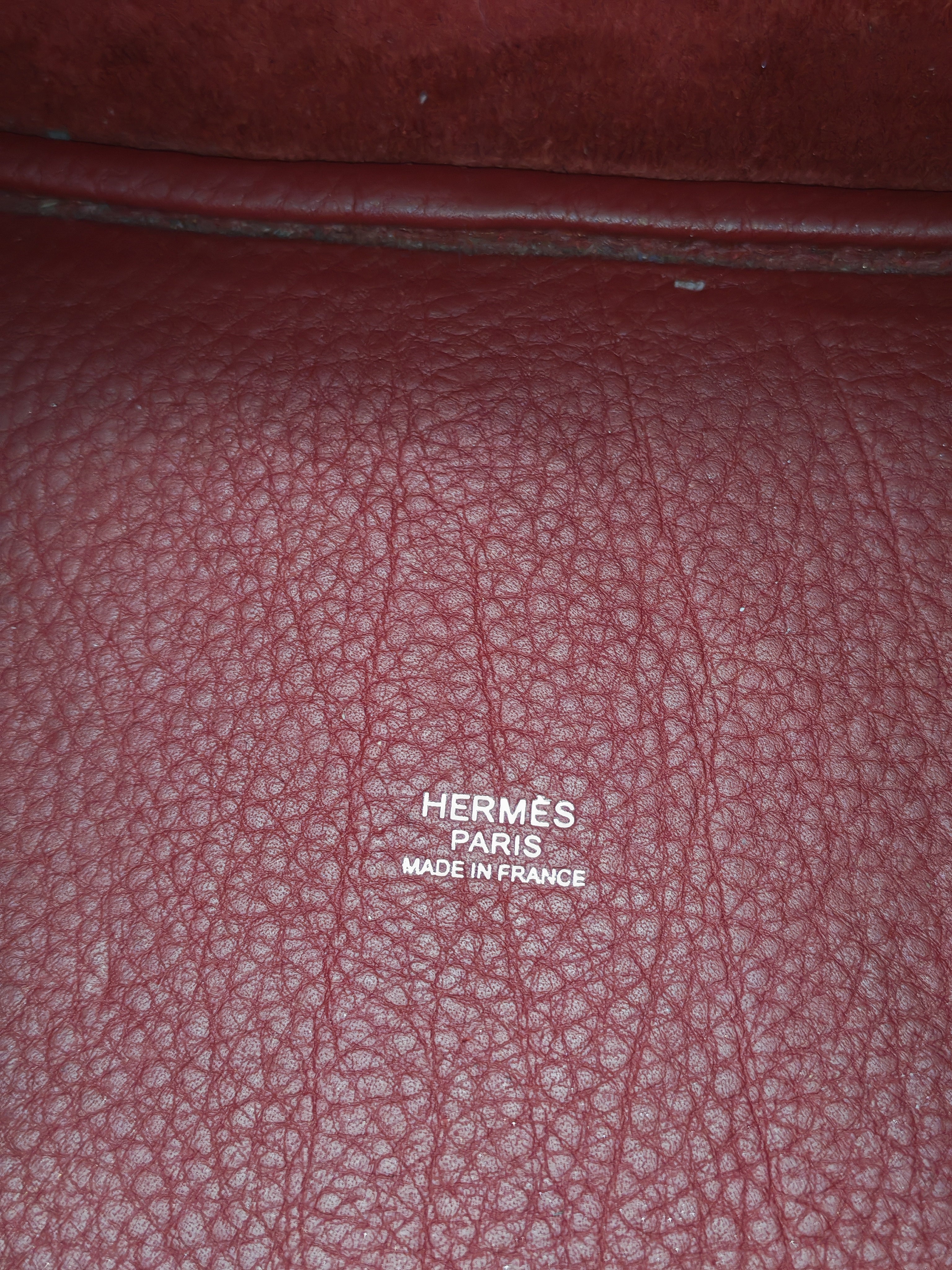 Hermes Picotin Lock 18 in Rouge H Taurillon Clemence Leather and Palladium Hardware Stamp Square O (2011)