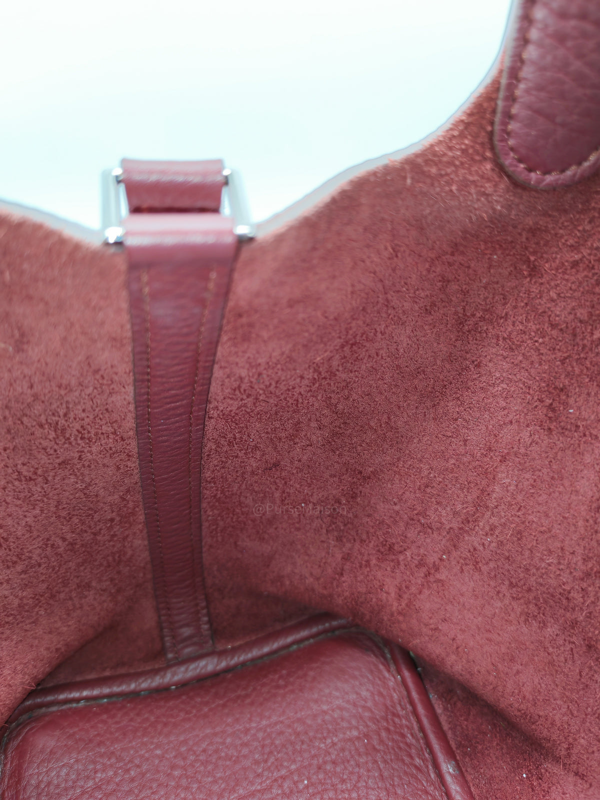 Hermes Picotin Lock 18 in Rouge H Taurillon Clemence Leather and Palladium Hardware Stamp Square O (2011)