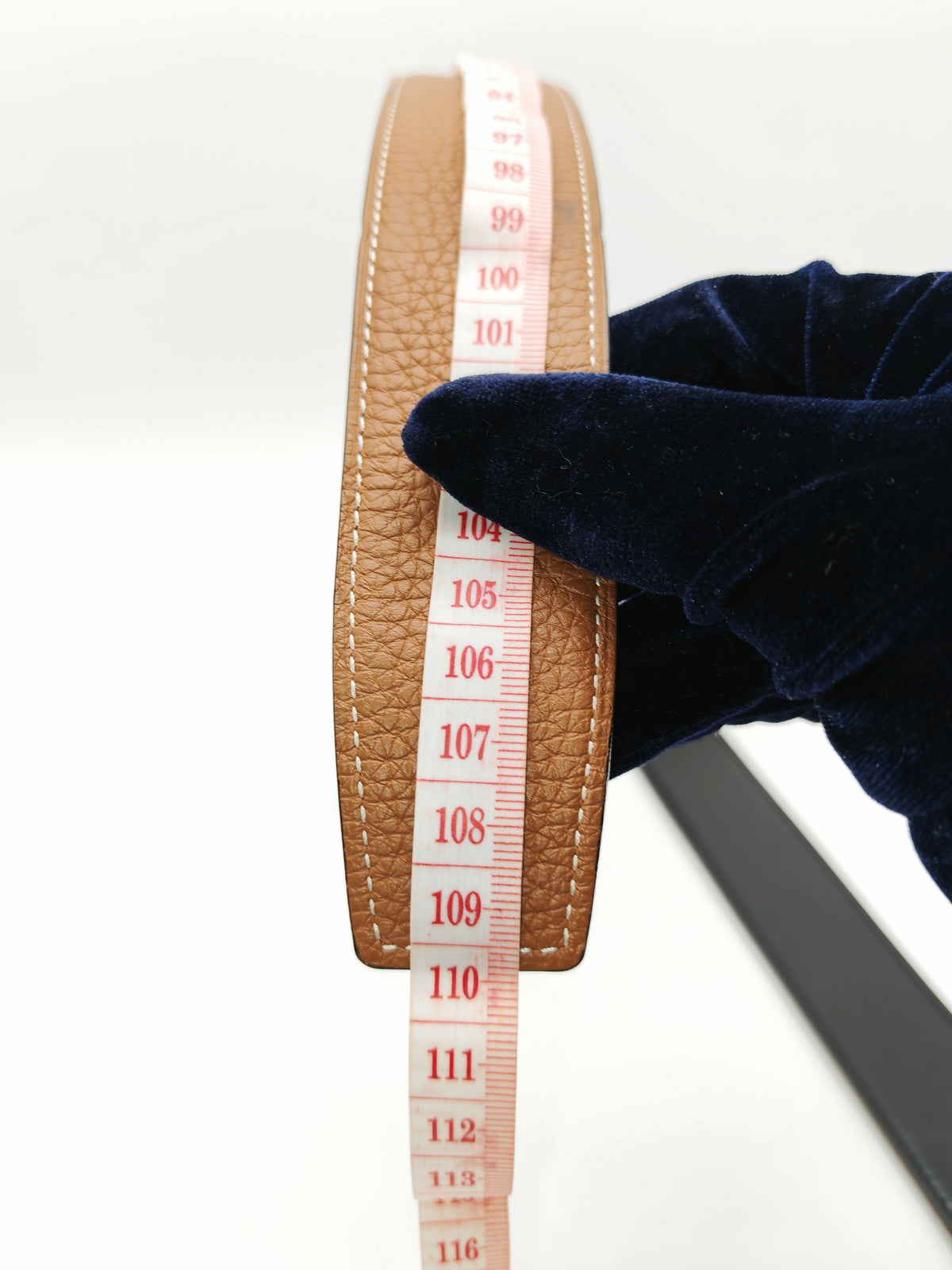 Hermes Reversible Leather Belt in Gold Clemence Leather with Brushed Gold Buckle 90 cm Stamp U (2022)