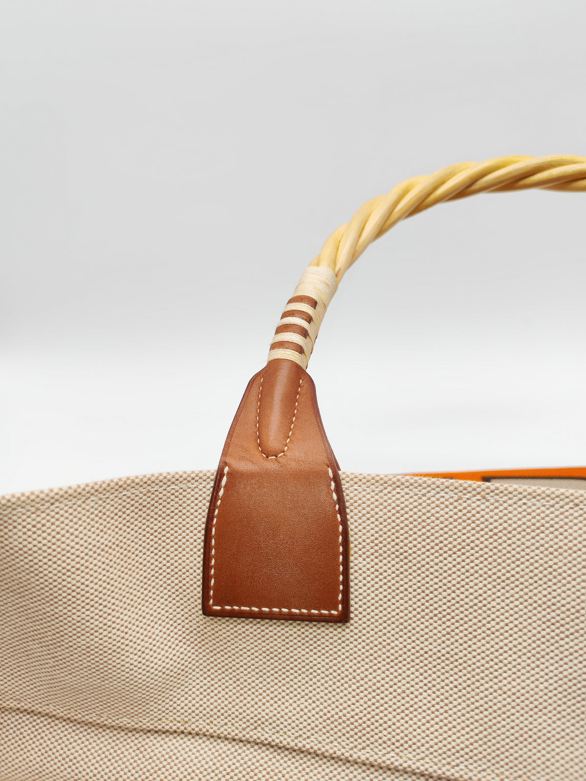 Hermès 31 Ecru Fauves Handbag Tote Bag in Light Beige Multicolor Toile H Canvas Stamp Square O (2011))