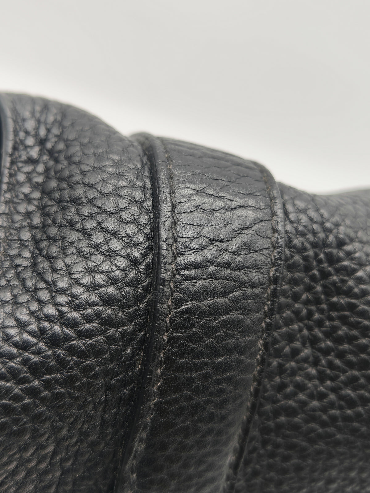 Hermes Steve Messenger Bag in Noir Taurillon Clemence Leather and Palladium Hardware Stamp Square Q (2013) | Purse Maison Luxury Bags Shop