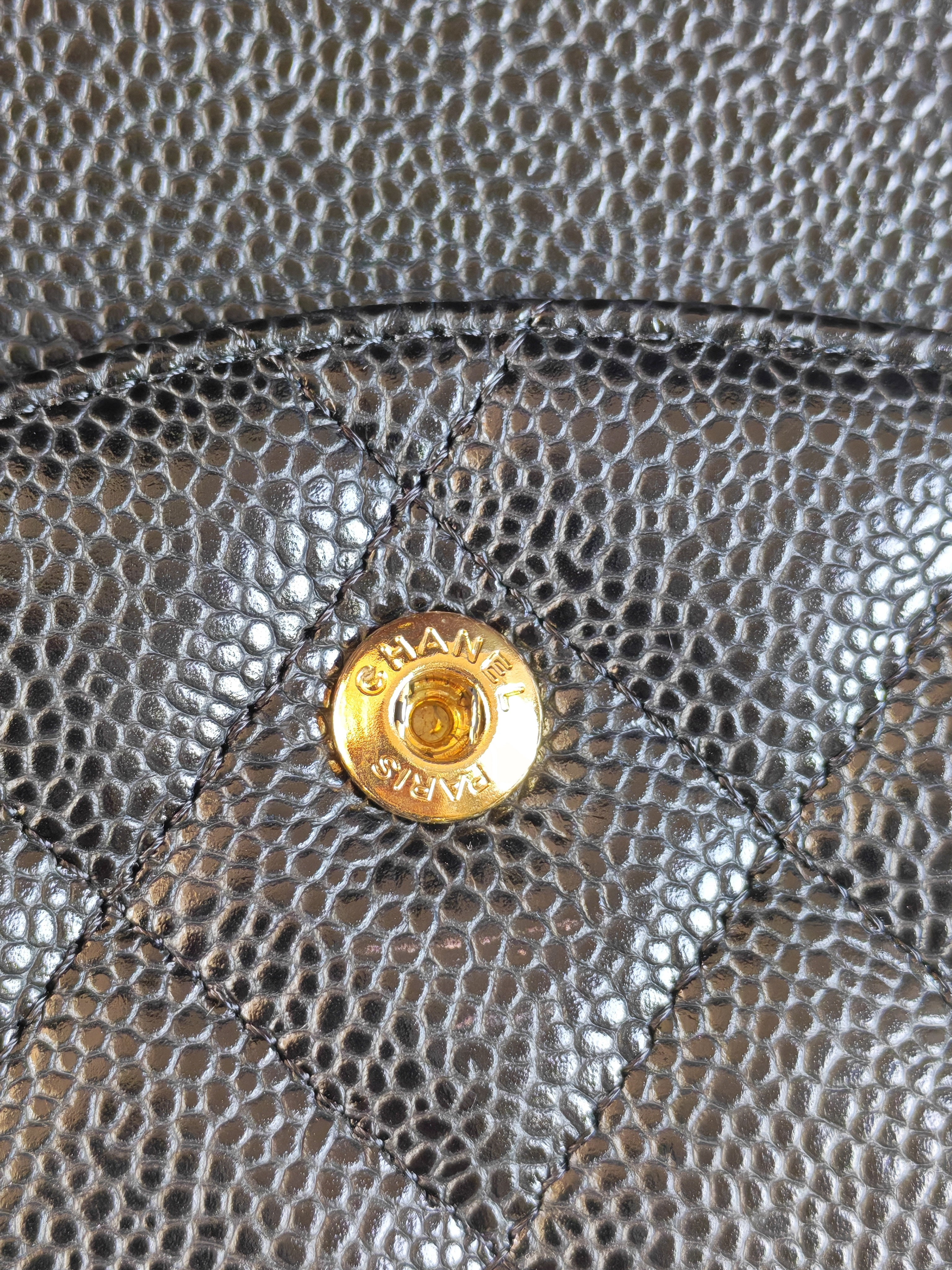 Classic Double Flap Jumbo in Black Caviar Leather Gold Hardware (Series 15)