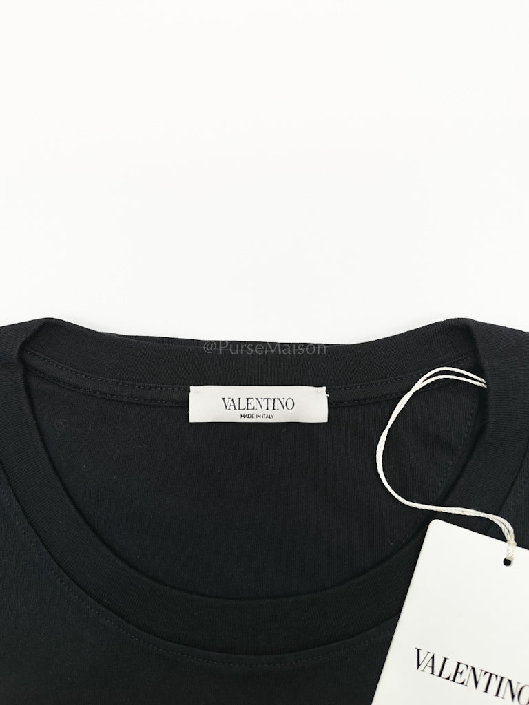 VLTN Logo T-shirt in Black Size L