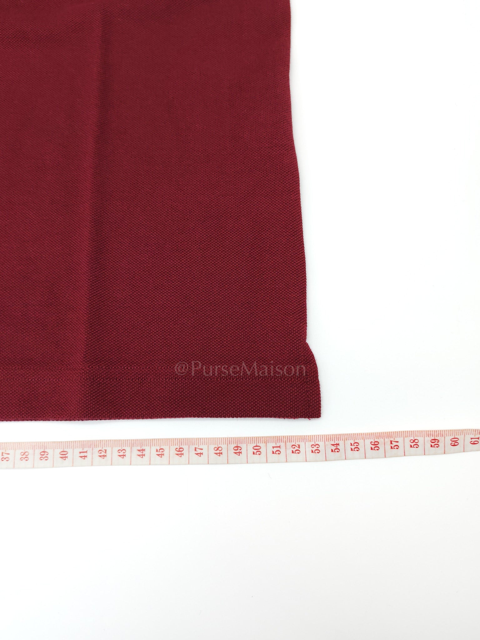 Piquet Bordeaux (Burgundy) Polo Shirt Size L