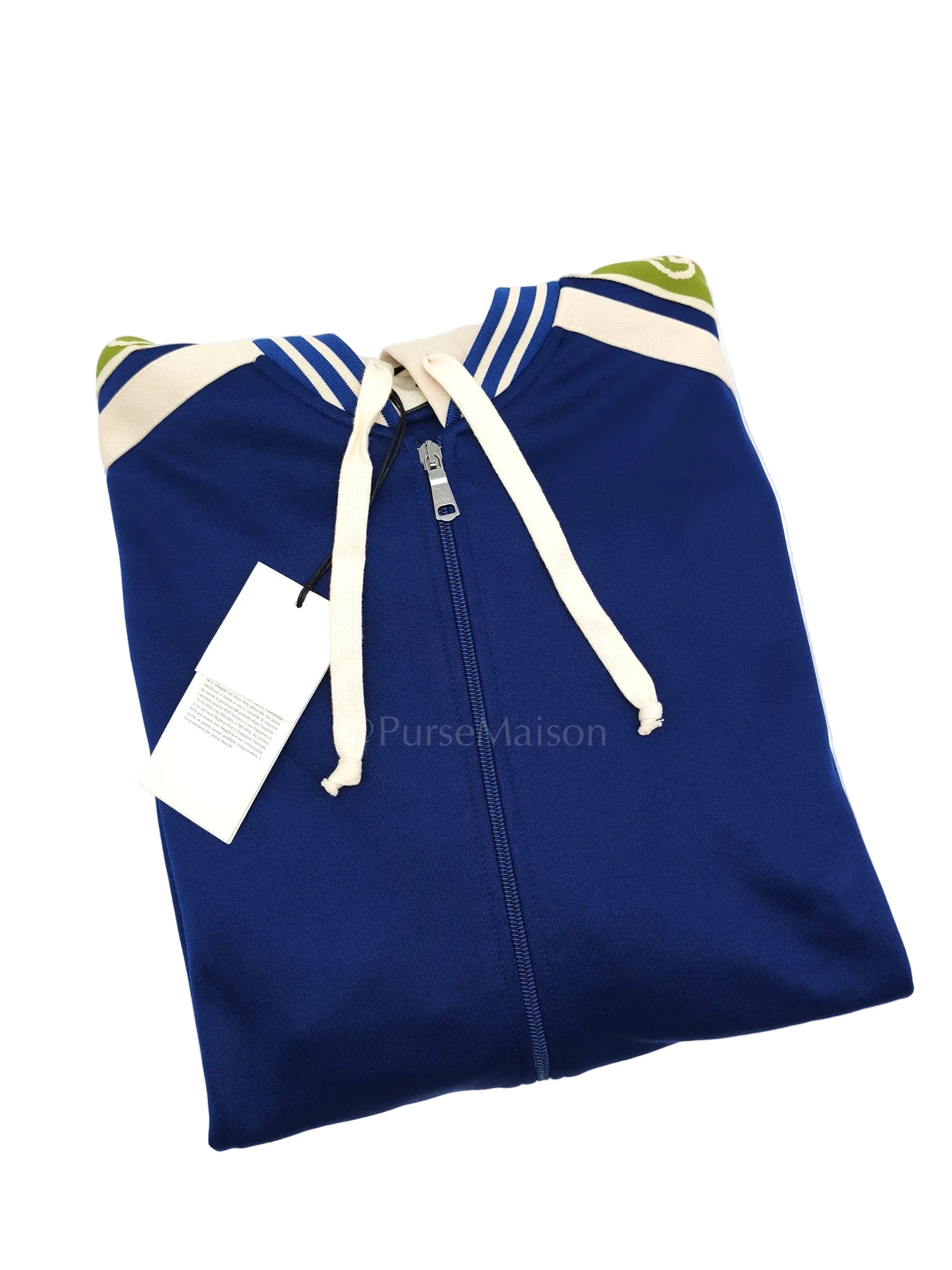 Casual GG Logo Hoodie in Blue Size XL