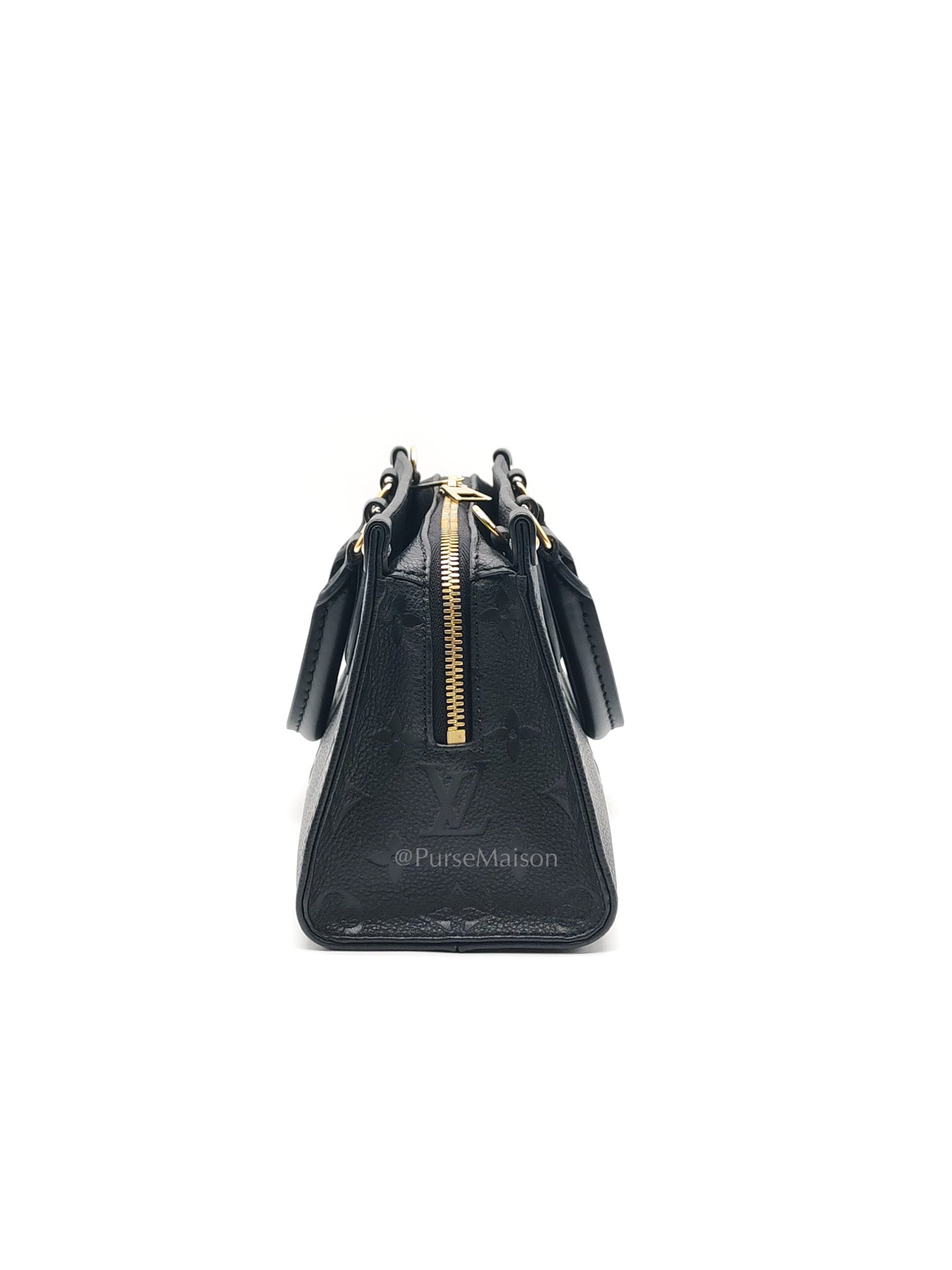 OnTheGo (OTG) East West in Black Empreinte Leather Two-Way Bag (Microchip)