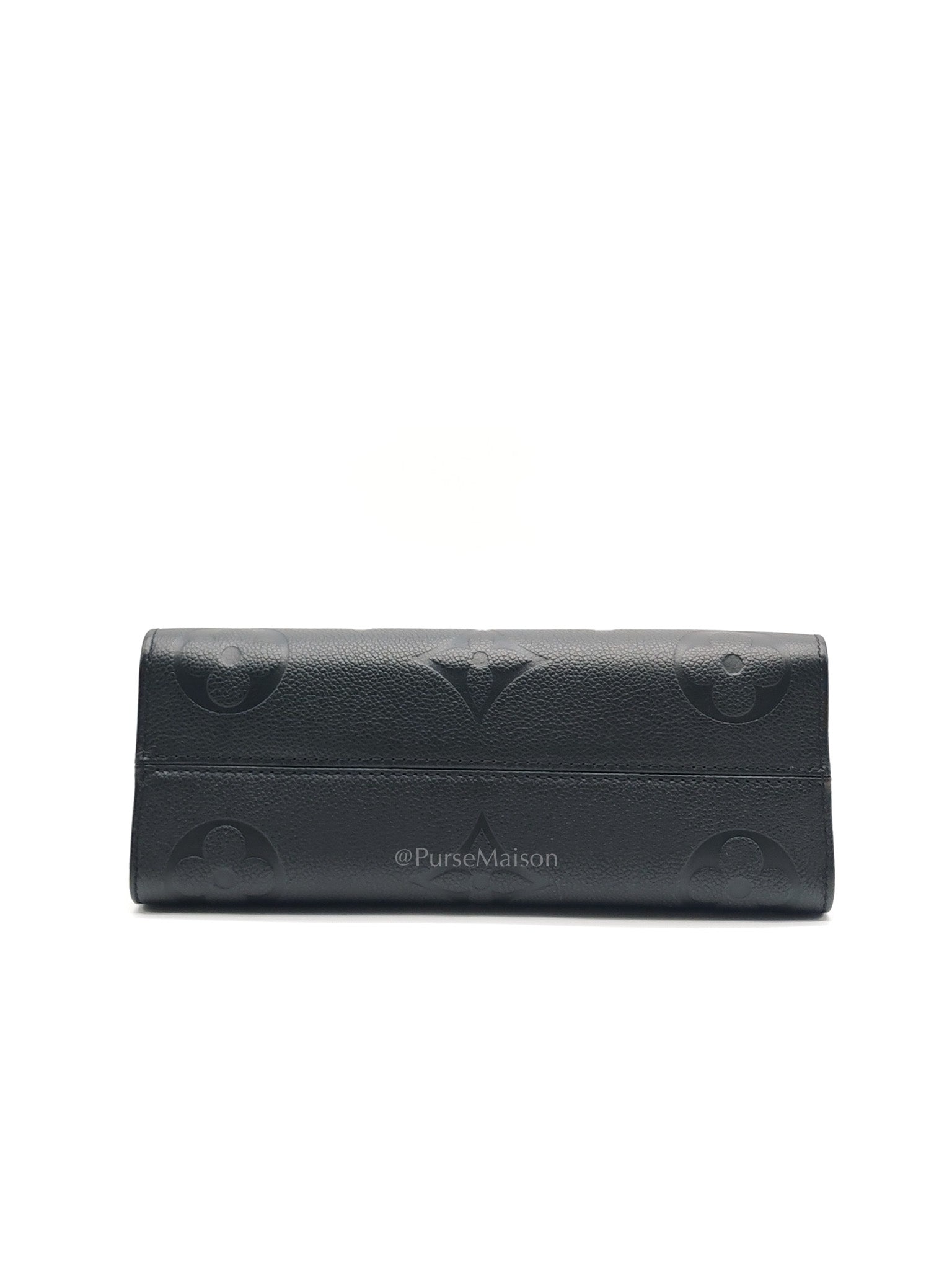 OnTheGo (OTG) East West in Black Empreinte Leather Two-Way Bag (Microchip)