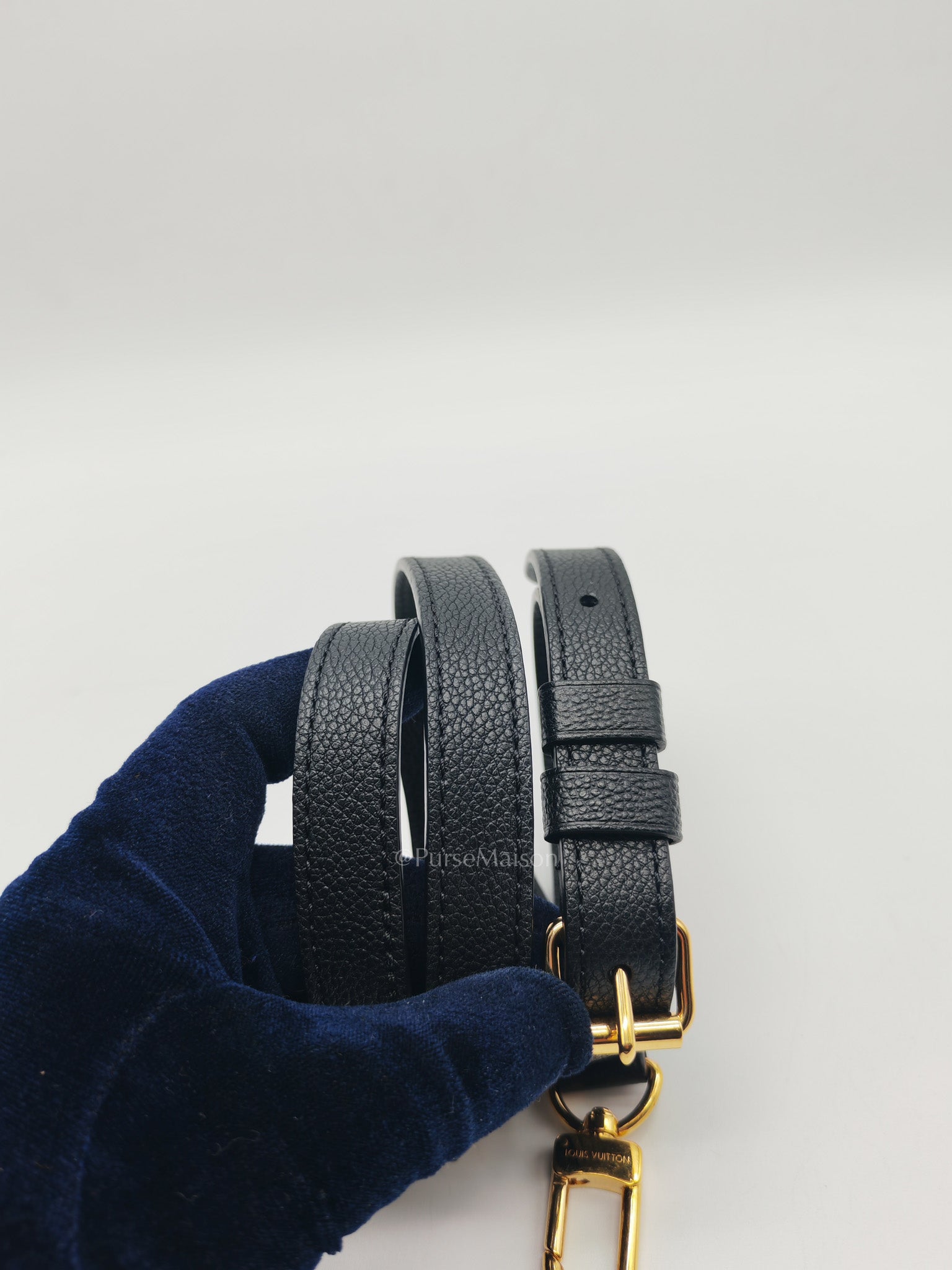 OnTheGo (OTG) East West in Black Empreinte Leather Two-Way Bag (Microchip)