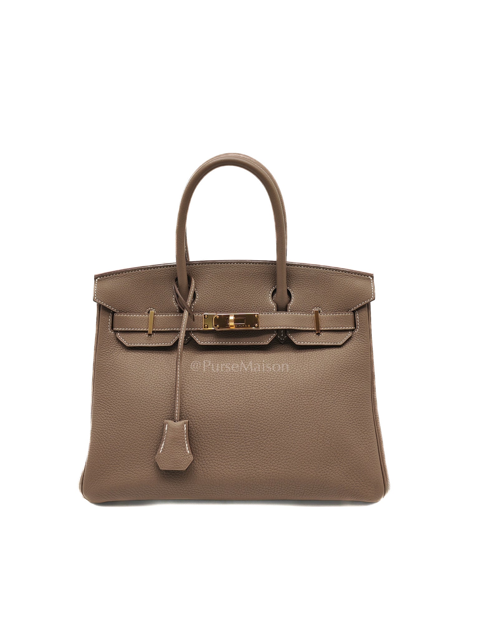 Birkin 30 in Etoupe Togo Leather & Gold Hardware Stamp A (2017)
