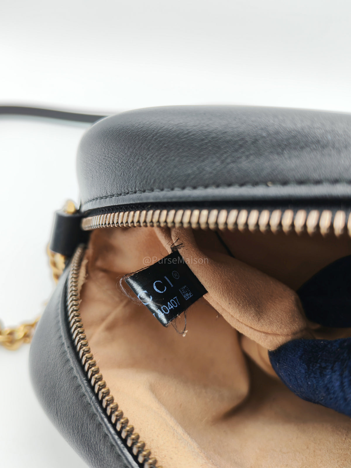 Gucci GG Marmont Camera Bag Small in Black Matelasse Leather Crossbody Bag