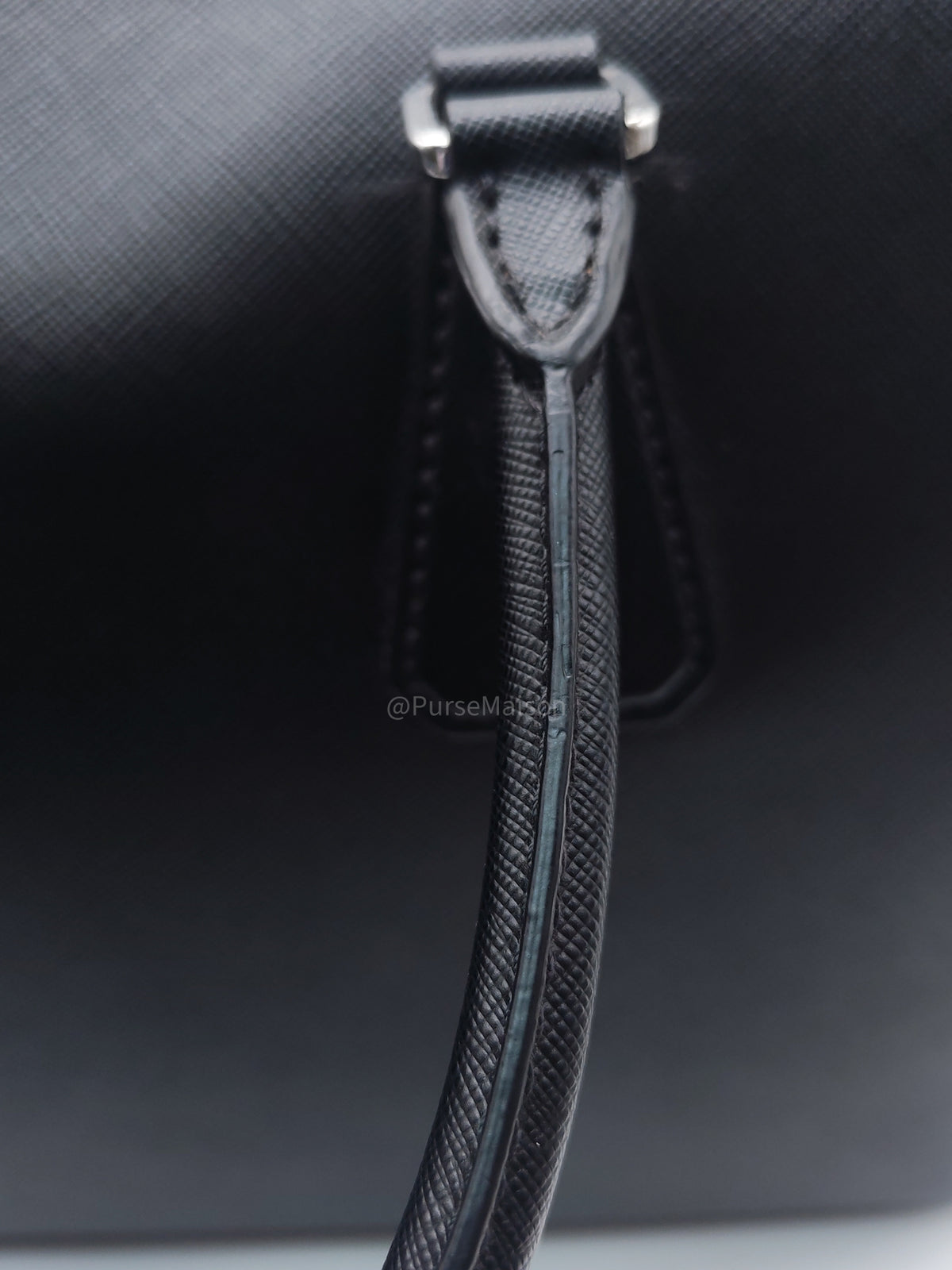 Prada Briefcase/Work Tote Bag in Black Saffiano Leather and Silver Hardware