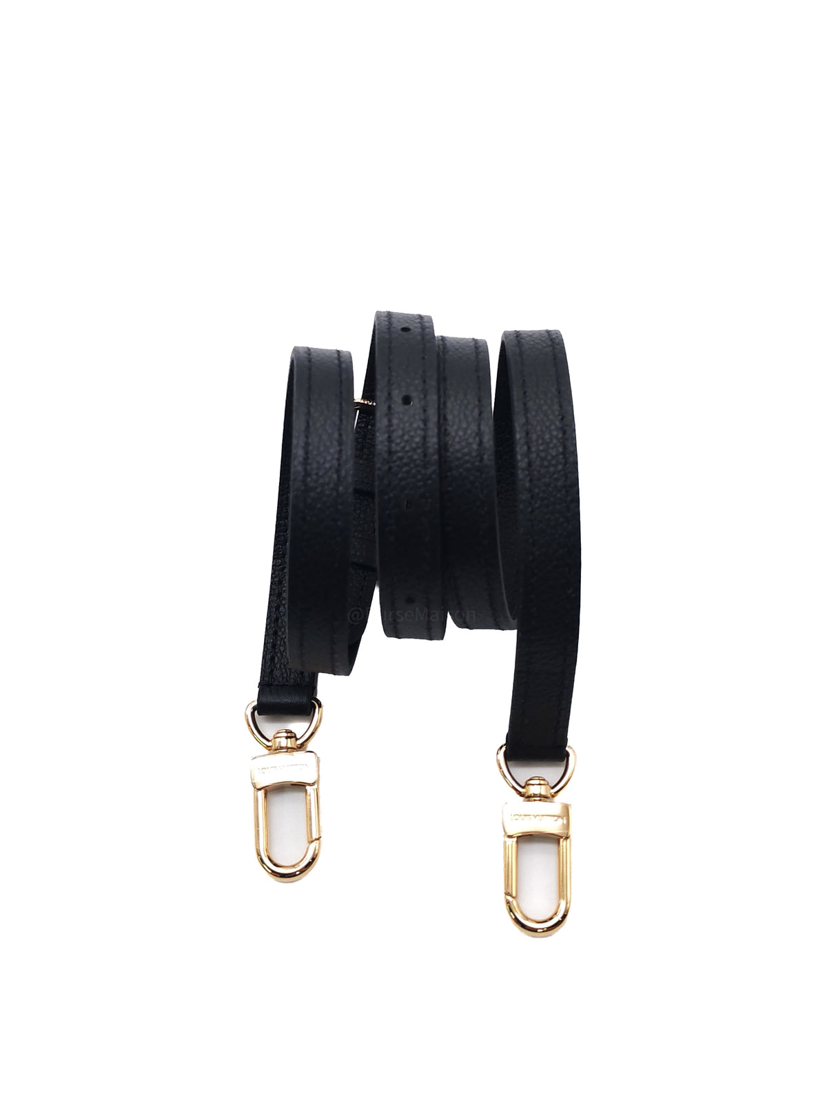Louis Vuitton Nano Speedy Bandouliere in Black Monogram Empreinte Leather and Gold Hardware Microchip