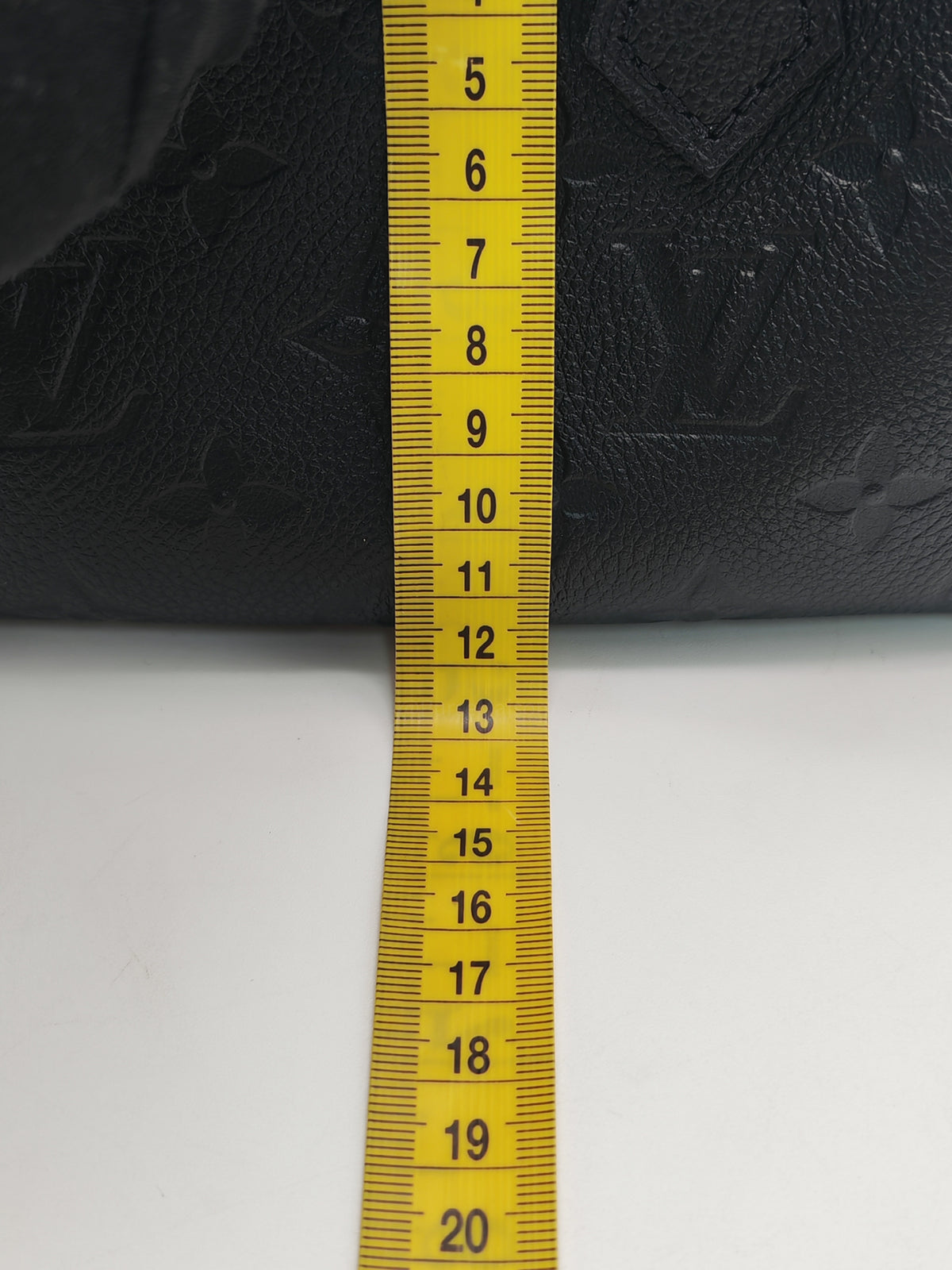 Louis Vuitton Nano Speedy Bandouliere in Black Monogram Empreinte Leather and Gold Hardware Microchip