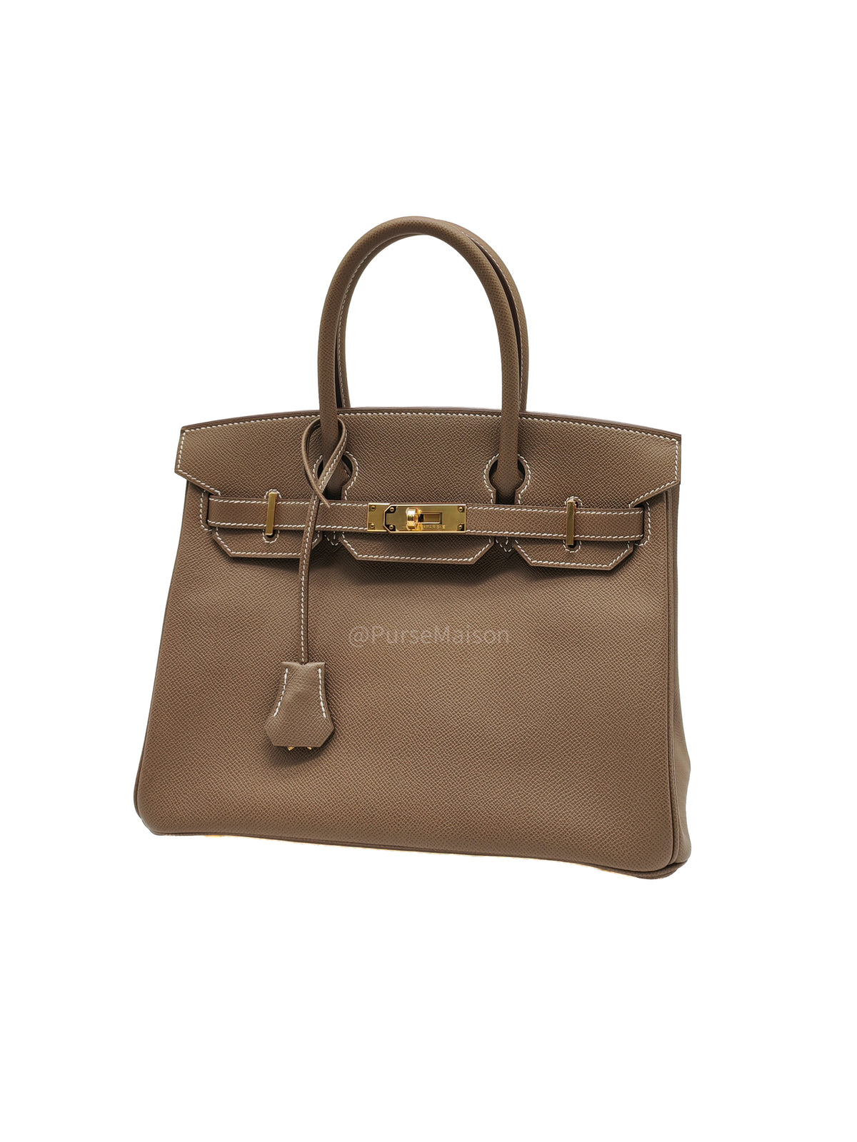 Hermes Birkin 30 in Etoupe Epsom Leather & Gold Hardware Stamp Y (2020)