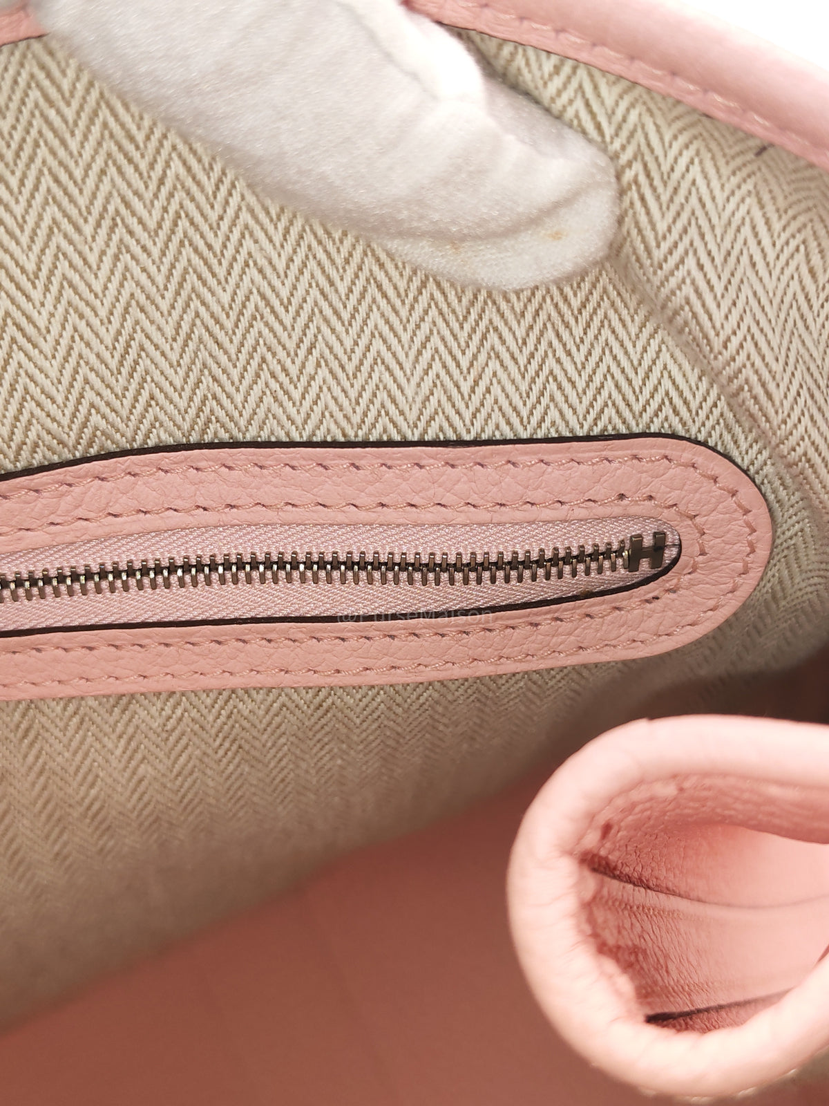 Hermes Garden Party Tote 36 (GPT) in Rose Sakura Clemence Leather and Palladium Hardware Stamp T (2015)