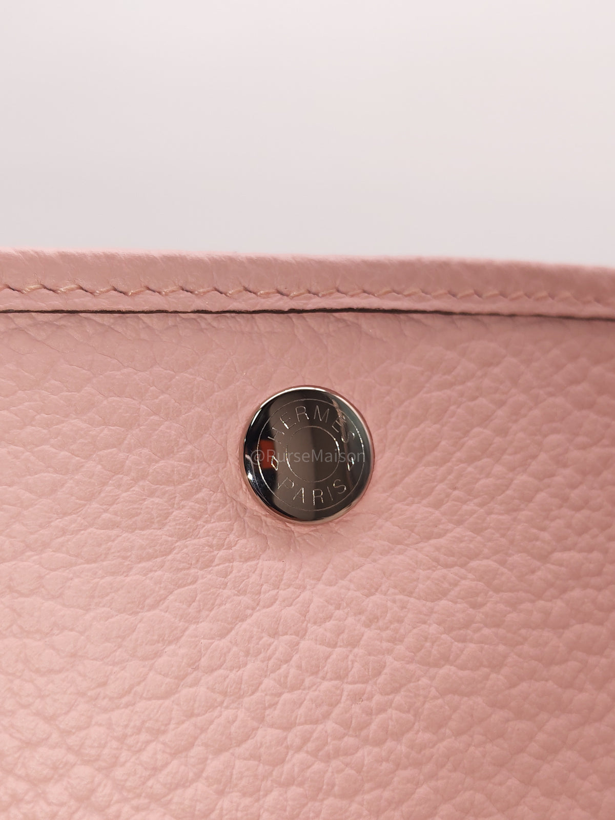 Hermes Garden Party Tote 36 (GPT) in Rose Sakura Clemence Leather and Palladium Hardware Stamp T (2015)