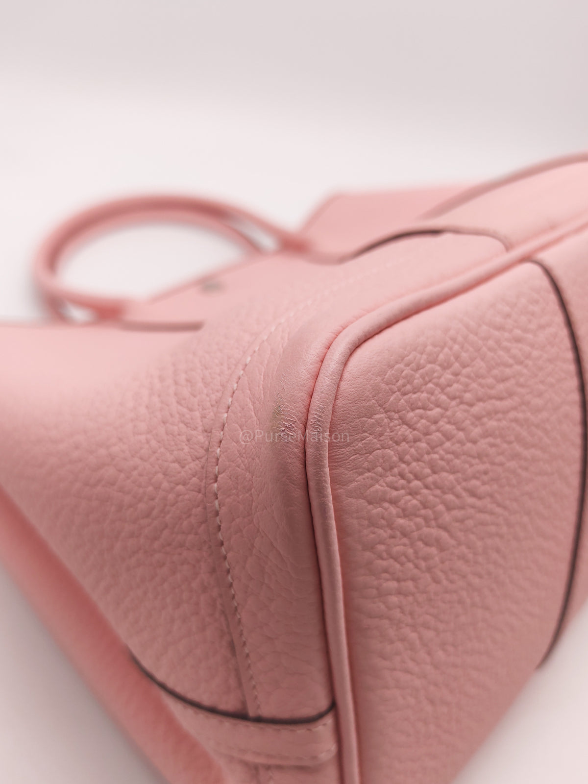Hermes Garden Party Tote 36 (GPT) in Rose Sakura Clemence Leather and Palladium Hardware Stamp T (2015)