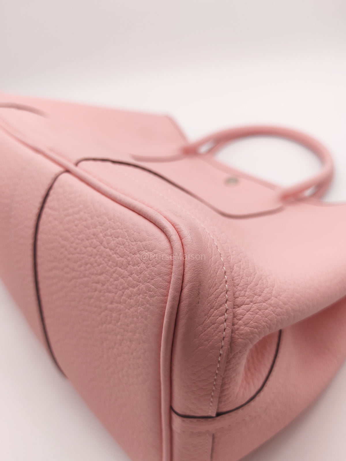 Hermes Garden Party Tote 36 (GPT) in Rose Sakura Clemence Leather and Palladium Hardware Stamp T (2015)