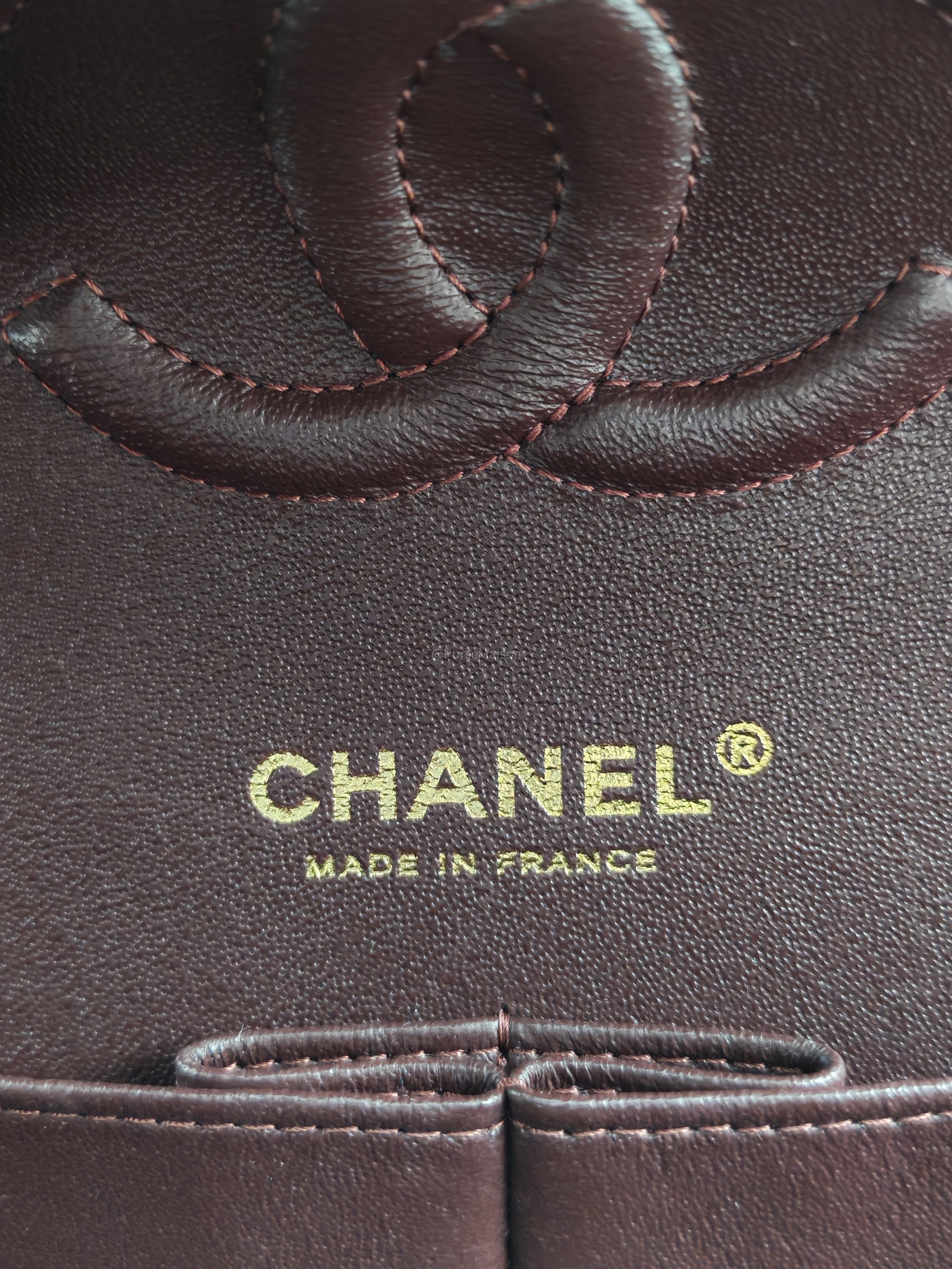 Chanel Classic Double Flap Medium in Black Quilted Caviar Leather & Gold Hardware Microchip