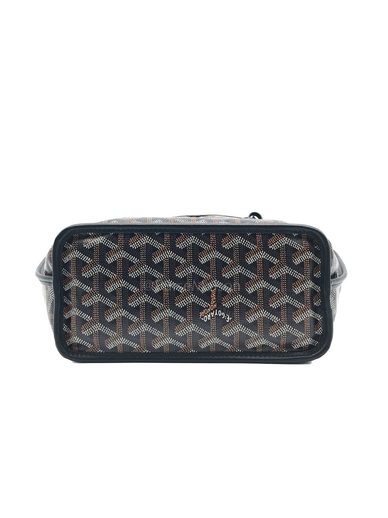Mini Anjou in Black Goyardine Canvas