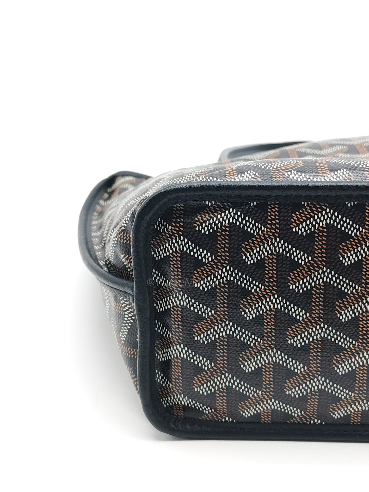 Mini Anjou in Black Goyardine Canvas