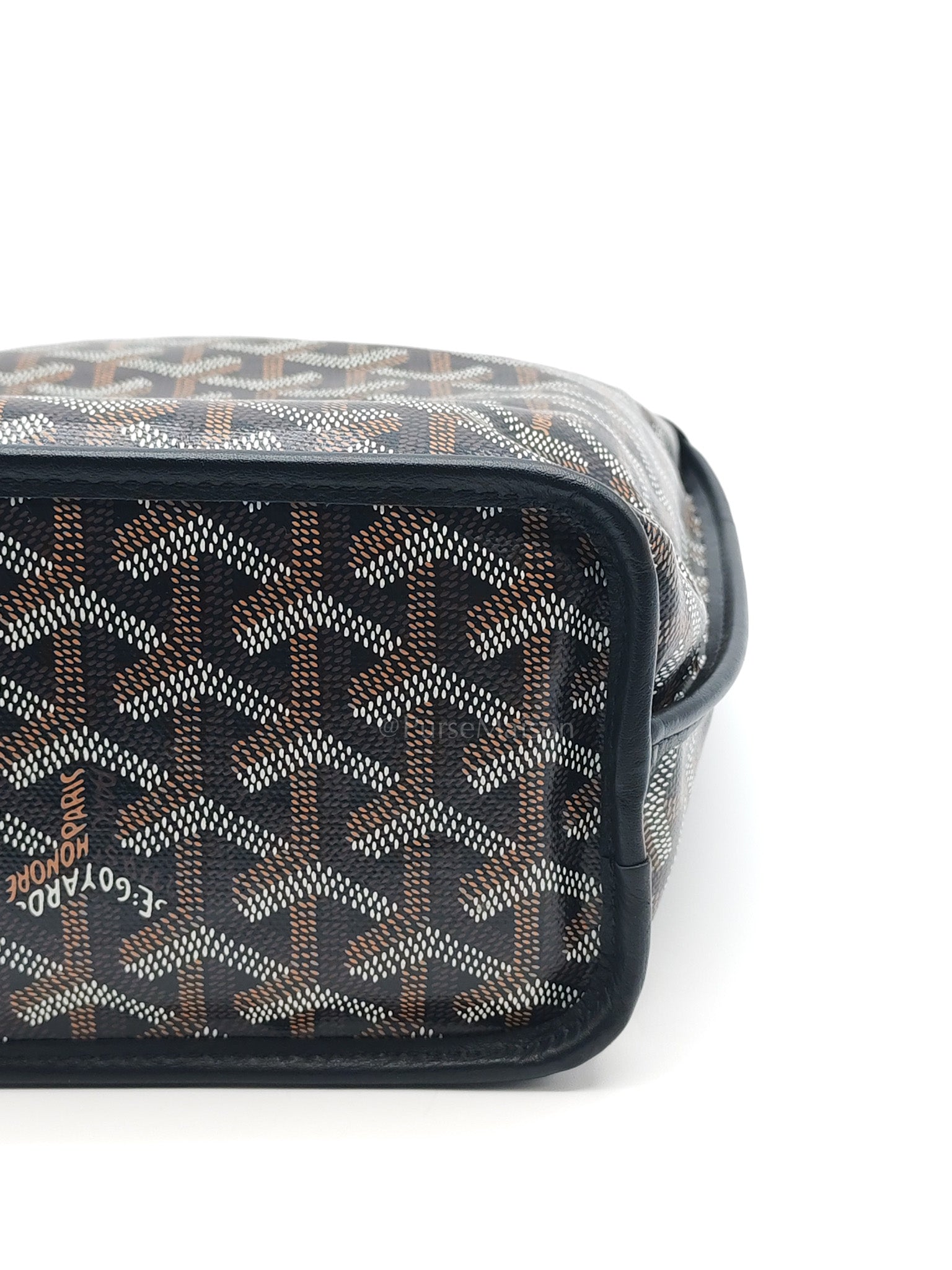 Mini Anjou in Black Goyardine Canvas