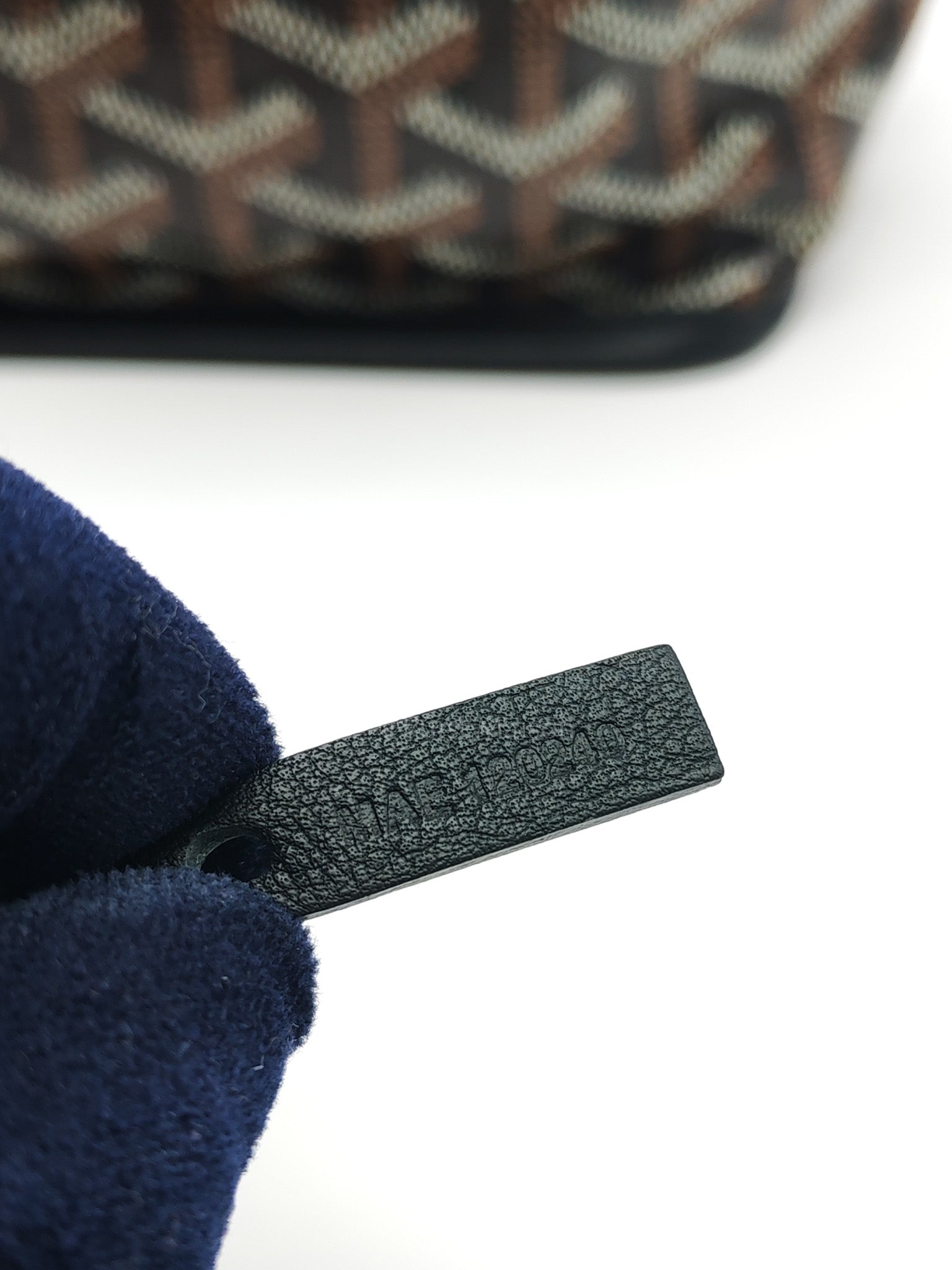 Mini Anjou in Black Goyardine Canvas