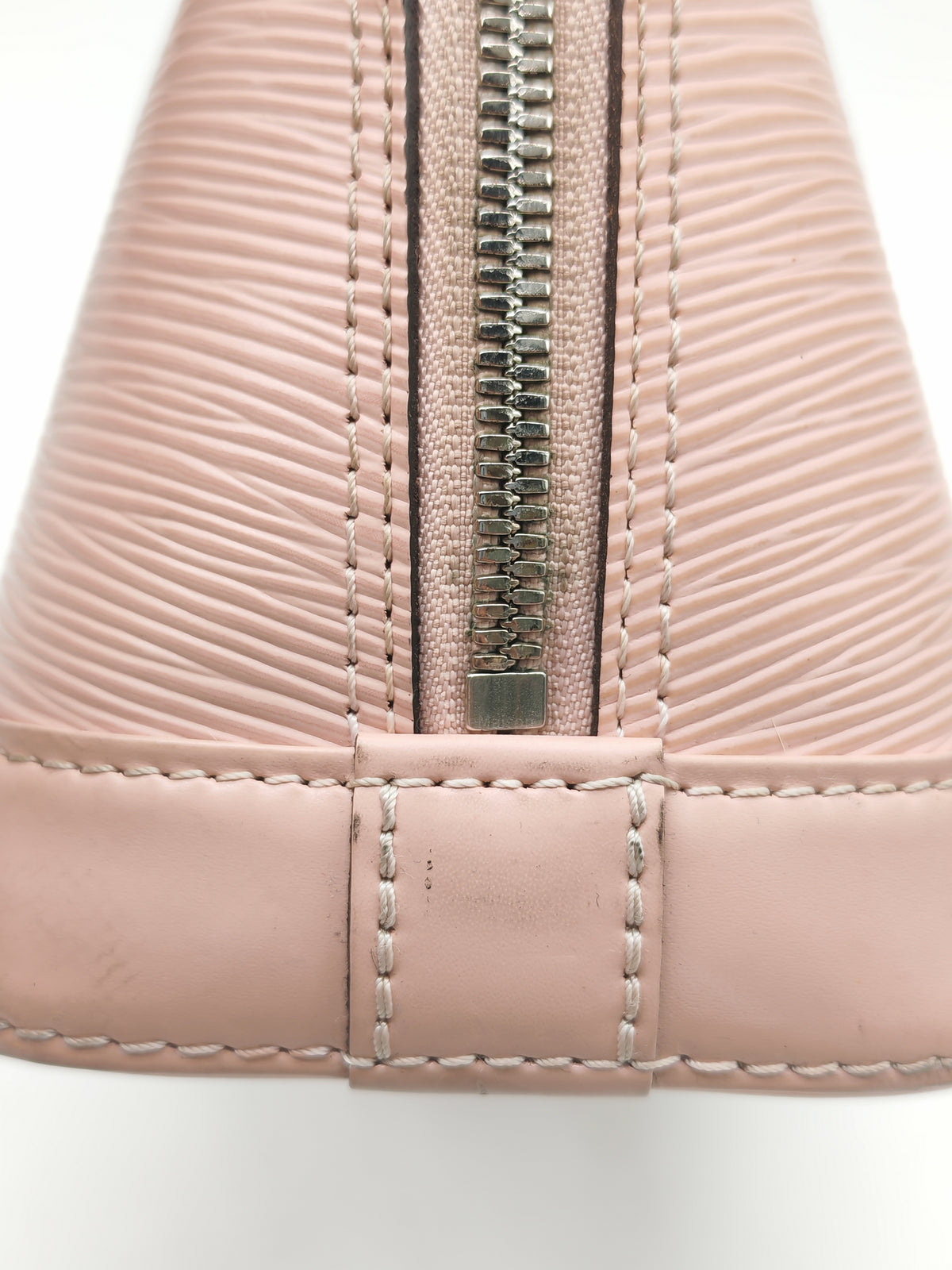 Louis Vuitton Alma BB Handbag in Rose Ballerine Epi Leather and Silver Hardware (Datecode: SN3240)