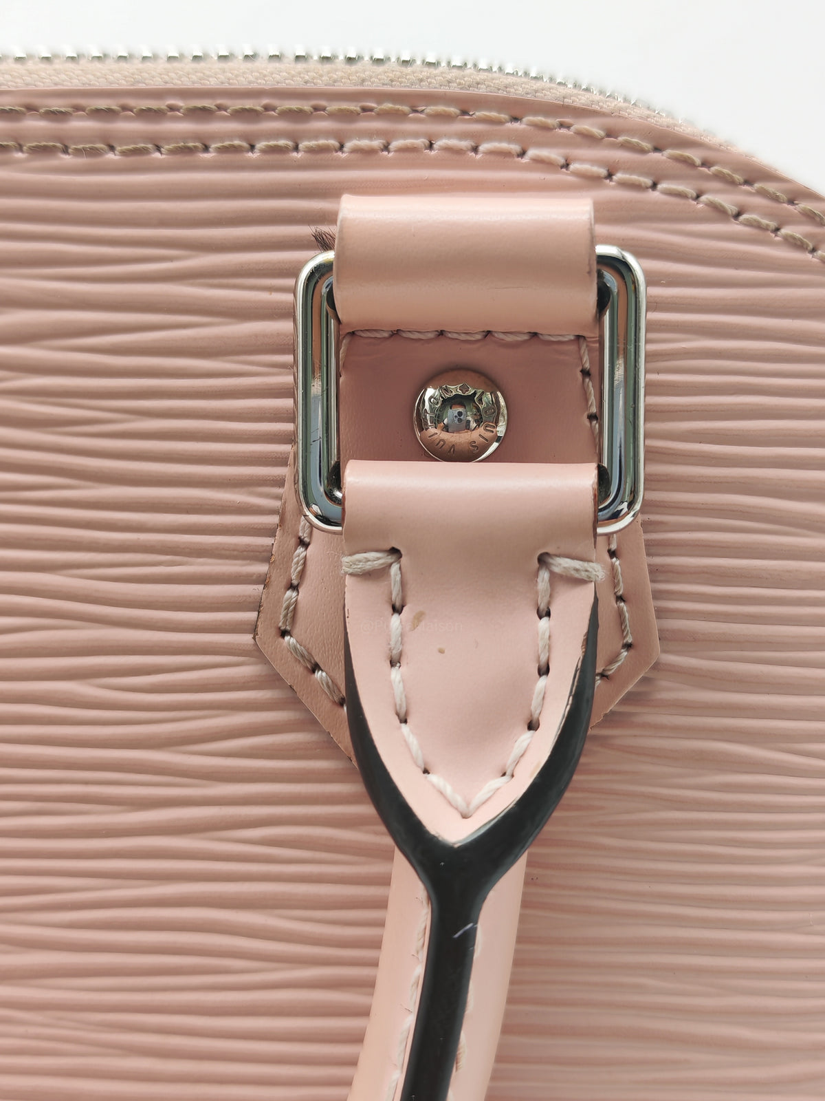 Louis Vuitton Alma BB Handbag in Rose Ballerine Epi Leather and Silver Hardware (Datecode: SN3240)