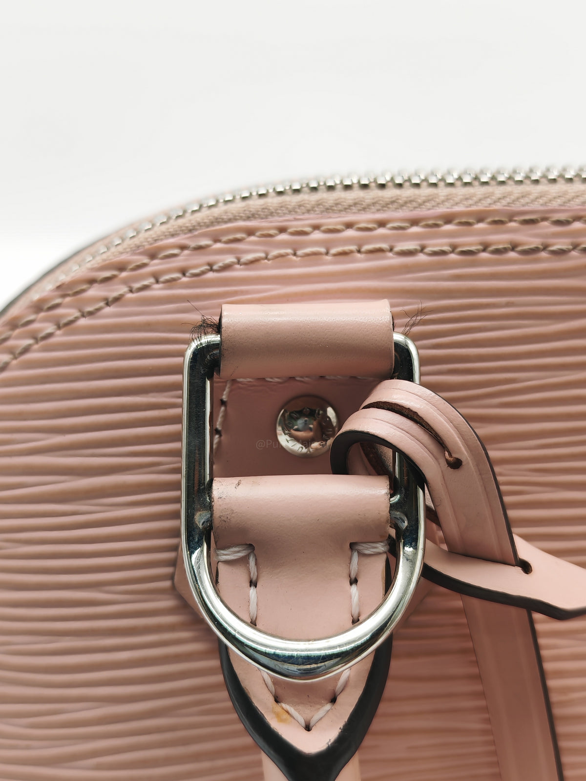 Louis Vuitton Alma BB Handbag in Rose Ballerine Epi Leather and Silver Hardware (Datecode: SN3240)