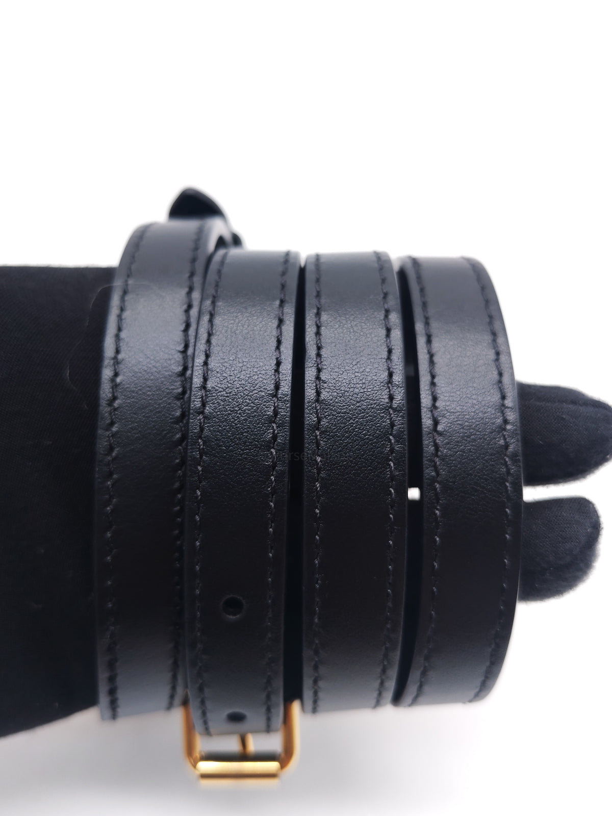 Louis Vuitton Alma BB in Malletage White and Black Lambskin Leather Gold Hardware Microchip