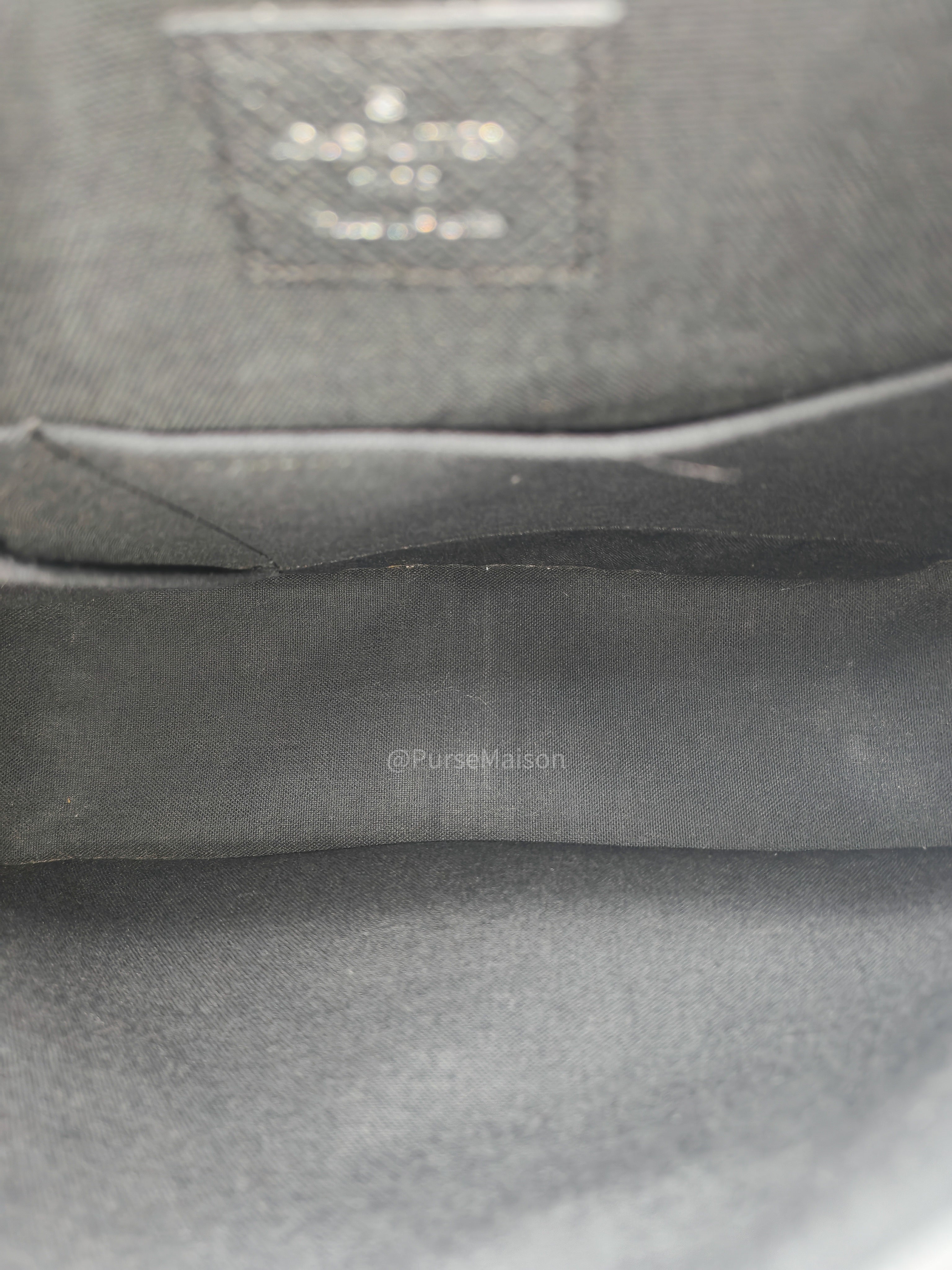 Louis Vuitton Andrei Messenger Bag in Black Taiga Leather and Silver Hardware (Datecode: BA2008)