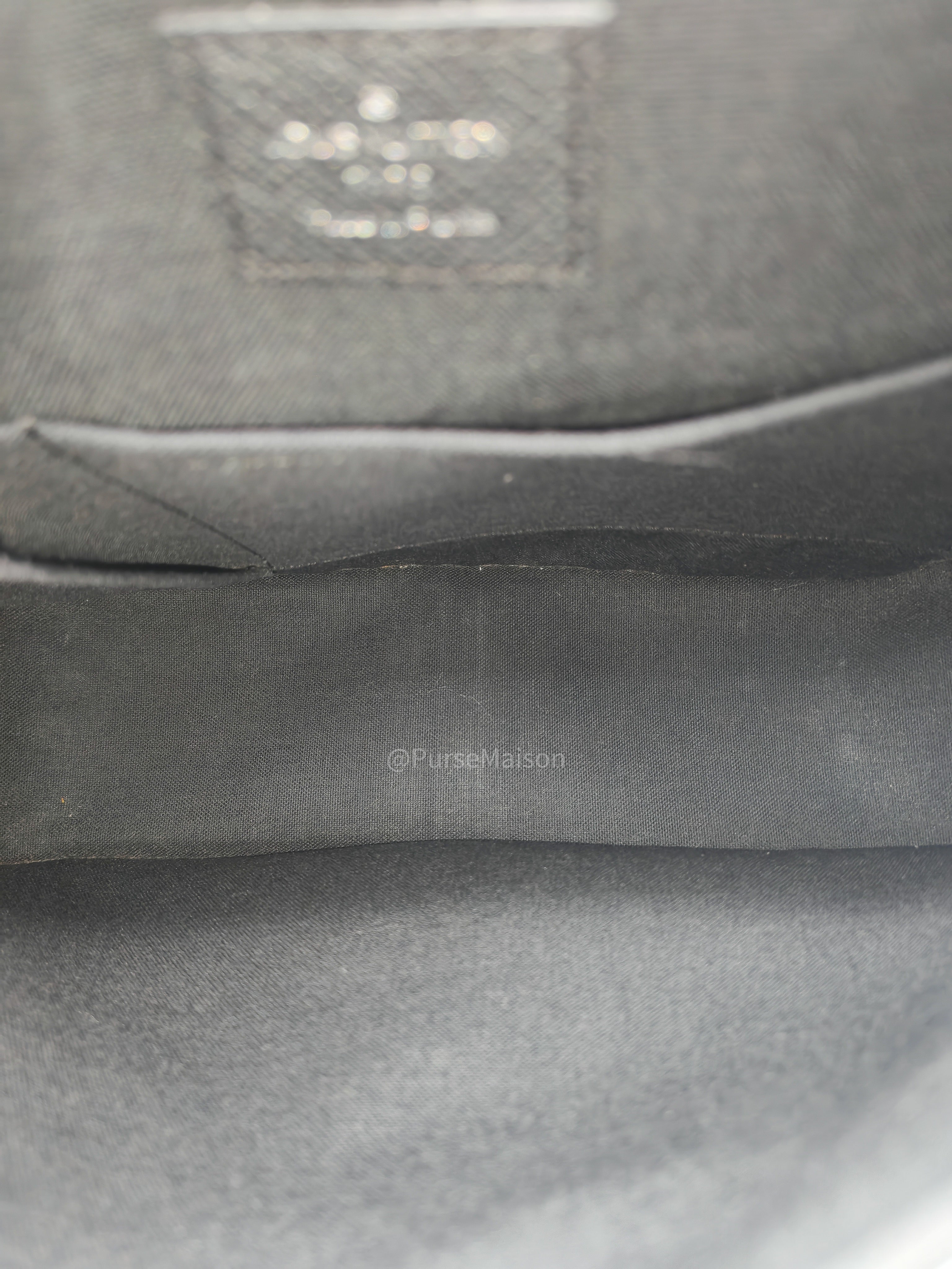 Louis Vuitton Andrei Messenger Bag in Black Taiga Leather and Silver Hardware (Datecode: BA2008)