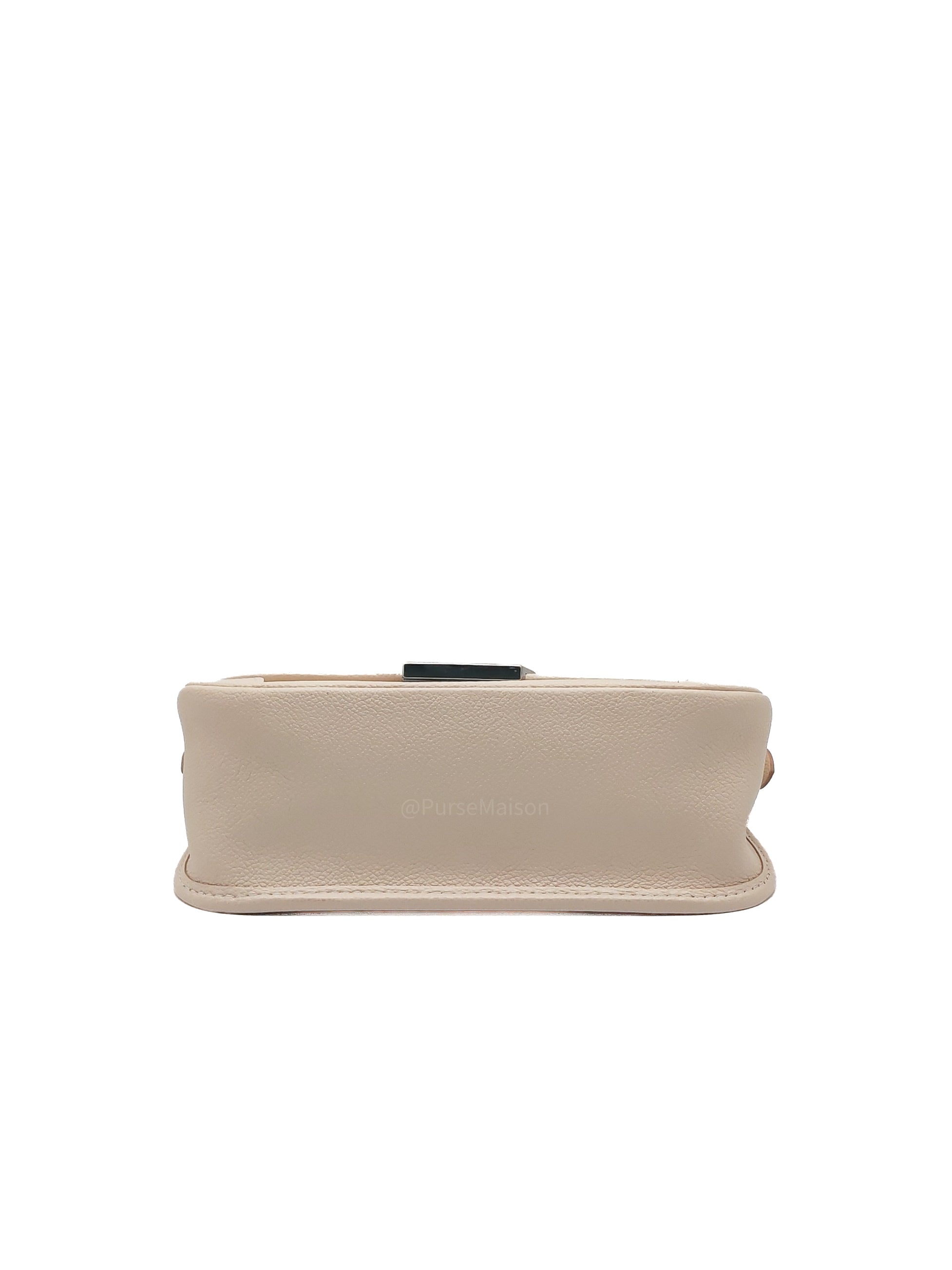 Louis Vuitton Buci Crossbody Bag in Off-White Beige Epi Leather and Silver Hardware Microchip