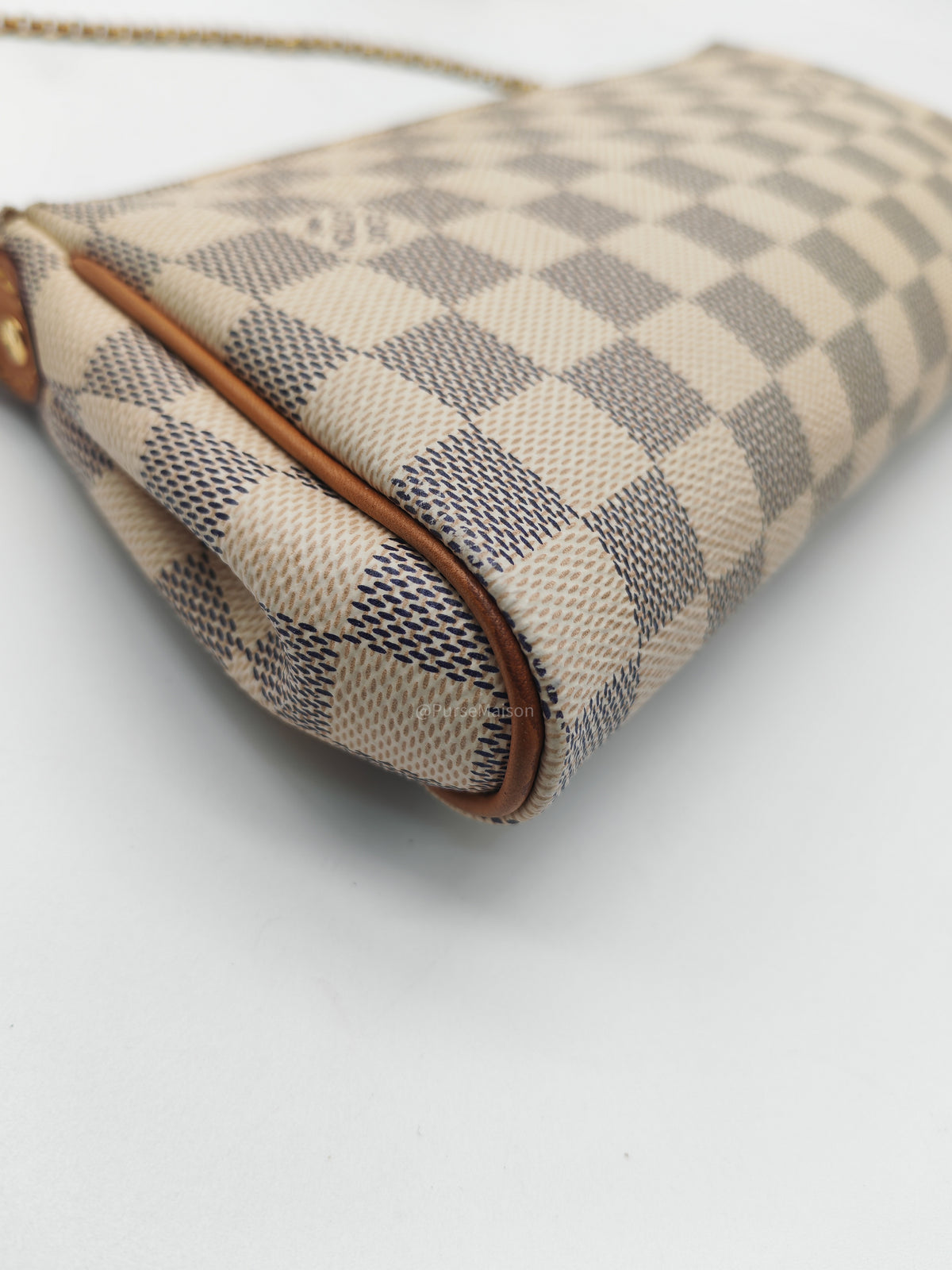 LV Damier Azur Eva Clutch Bag GHW