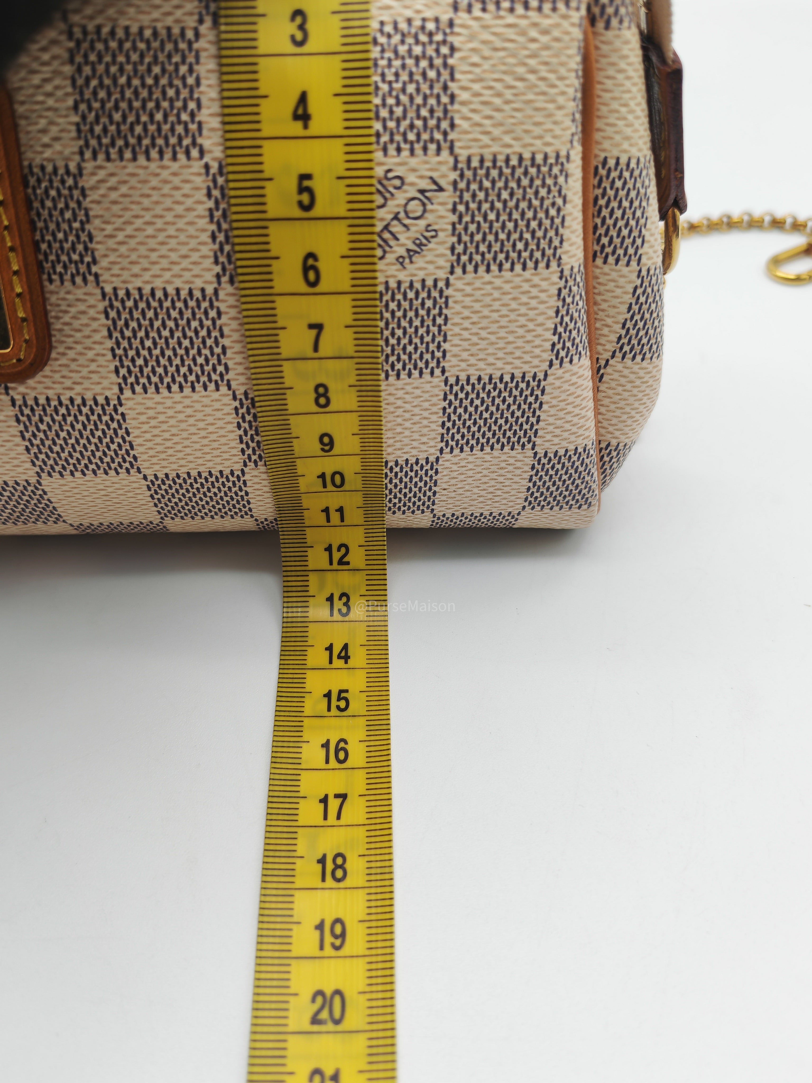 LV Damier Azur Eva Clutch Bag GHW