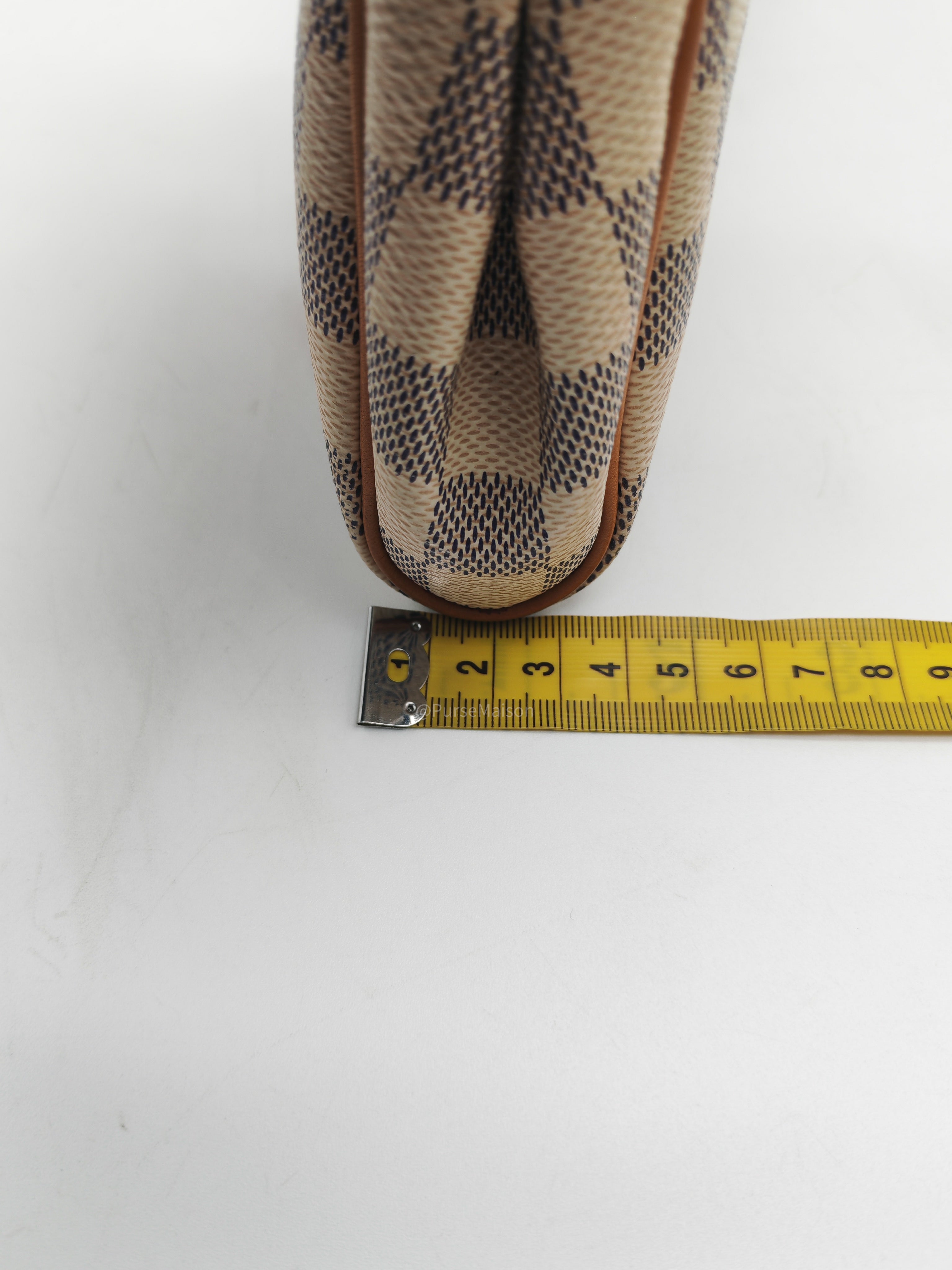LV Damier Azur Eva Clutch Bag GHW