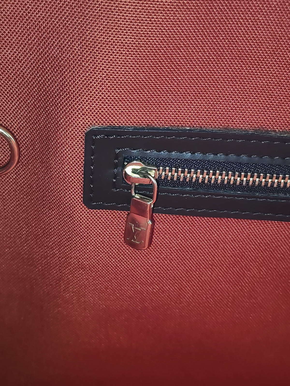 Louis Vuitton Nolita Hand Bag in Damier Ebene Canvas and Gold Hardware (Datecode: SP0022)