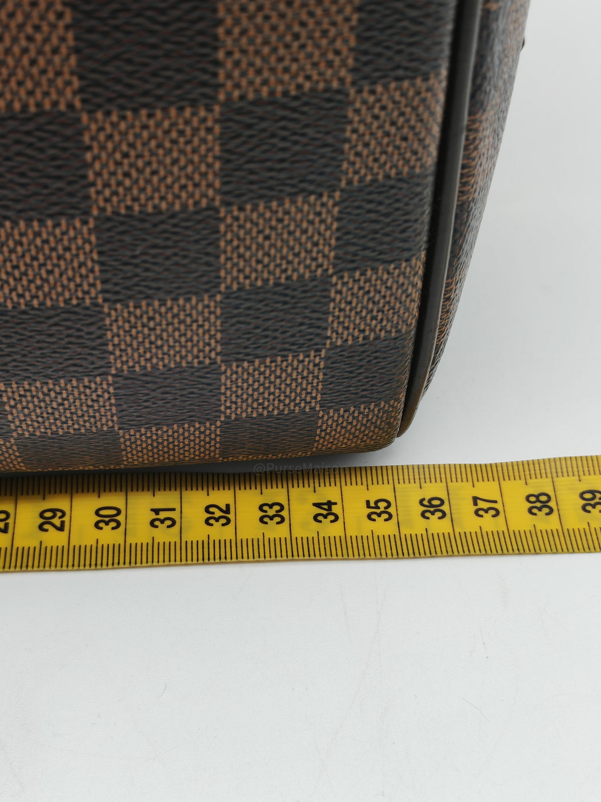 Louis Vuitton Nolita Hand Bag in Damier Ebene Canvas and Gold Hardware (Datecode: SP0022)
