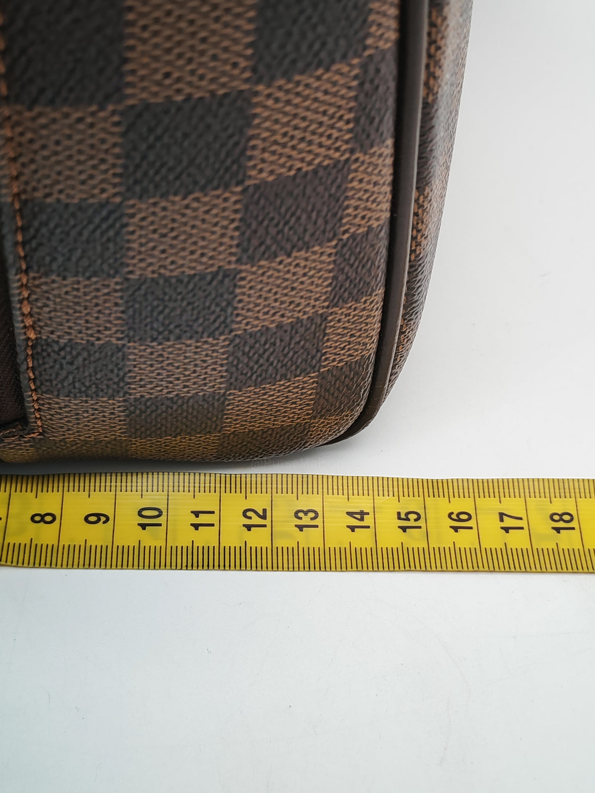 Louis Vuitton Nolita Hand Bag in Damier Ebene Canvas and Gold Hardware (Datecode: SP0022)