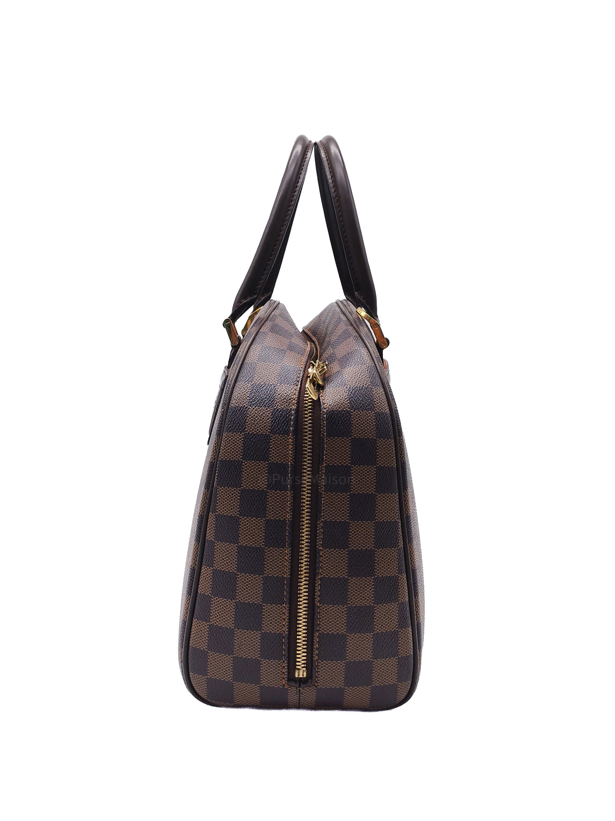 Louis Vuitton Nolita Hand Bag in Damier Ebene Canvas and Gold Hardware (Datecode: SP0022)