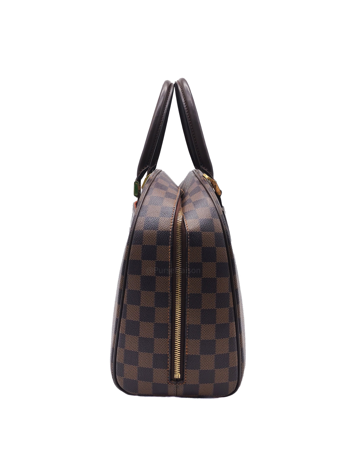 Louis Vuitton Nolita Hand Bag in Damier Ebene Canvas and Gold Hardware (Datecode: SP0022)