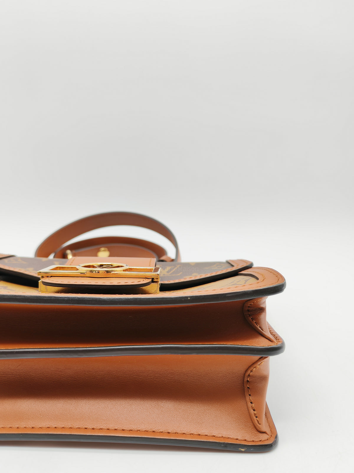 Louis Vuitton Mini Dauphine Bag in Monogram Reverse Canvas and Gold Hardware (Datecode: AA3179)