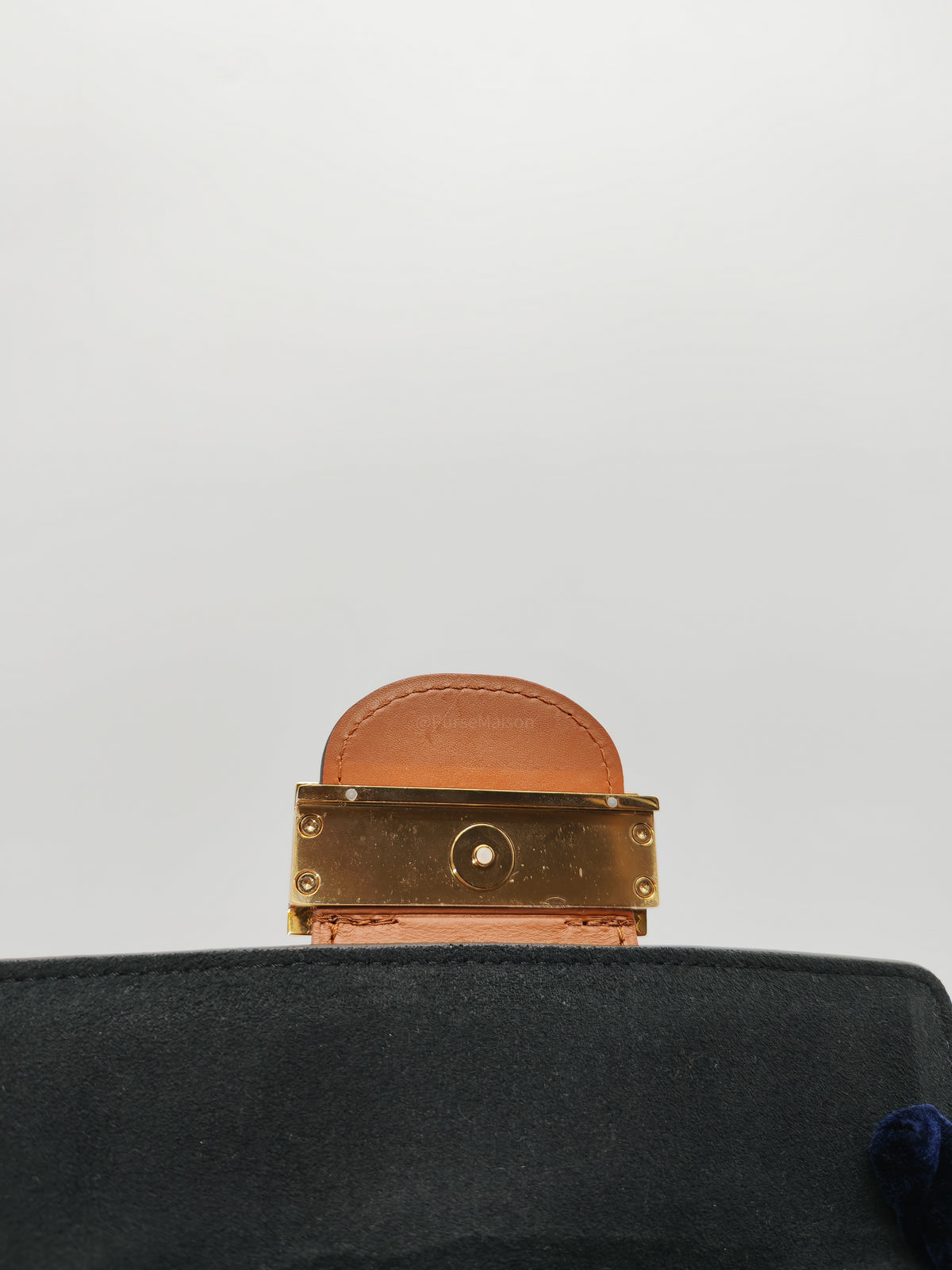 Louis Vuitton Mini Dauphine Bag in Monogram Reverse Canvas and Gold Hardware (Datecode: AA3179)
