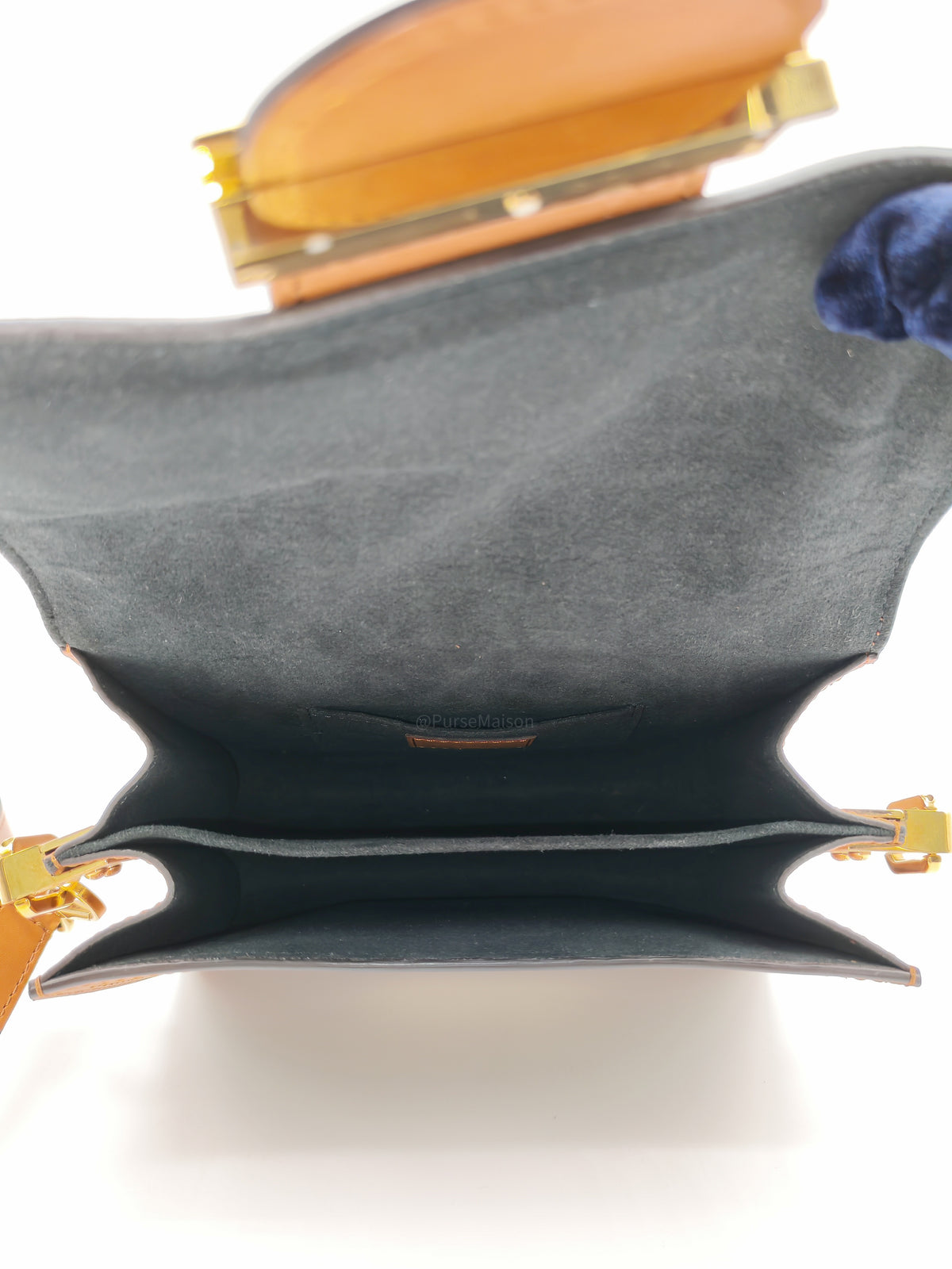Louis Vuitton Mini Dauphine Bag in Monogram Reverse Canvas and Gold Hardware (Datecode: AA3179)