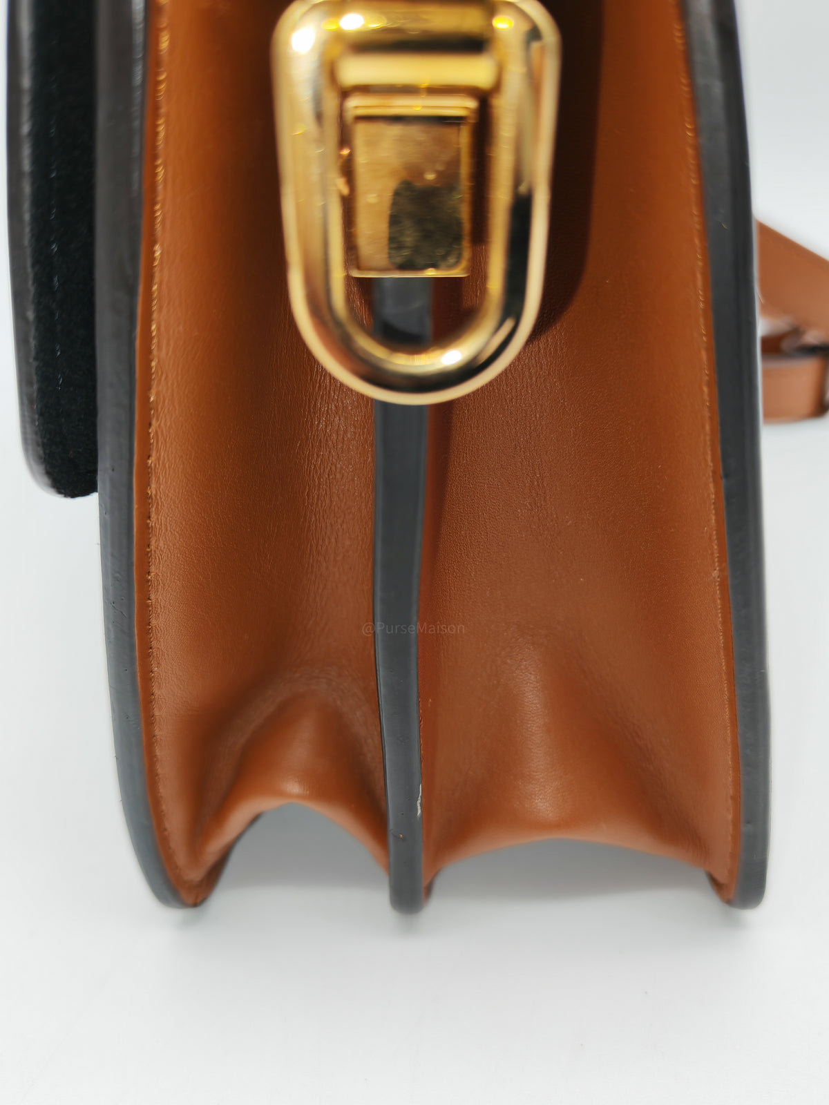 Louis Vuitton Mini Dauphine Bag in Monogram Reverse Canvas and Gold Hardware (Datecode: AA3179)